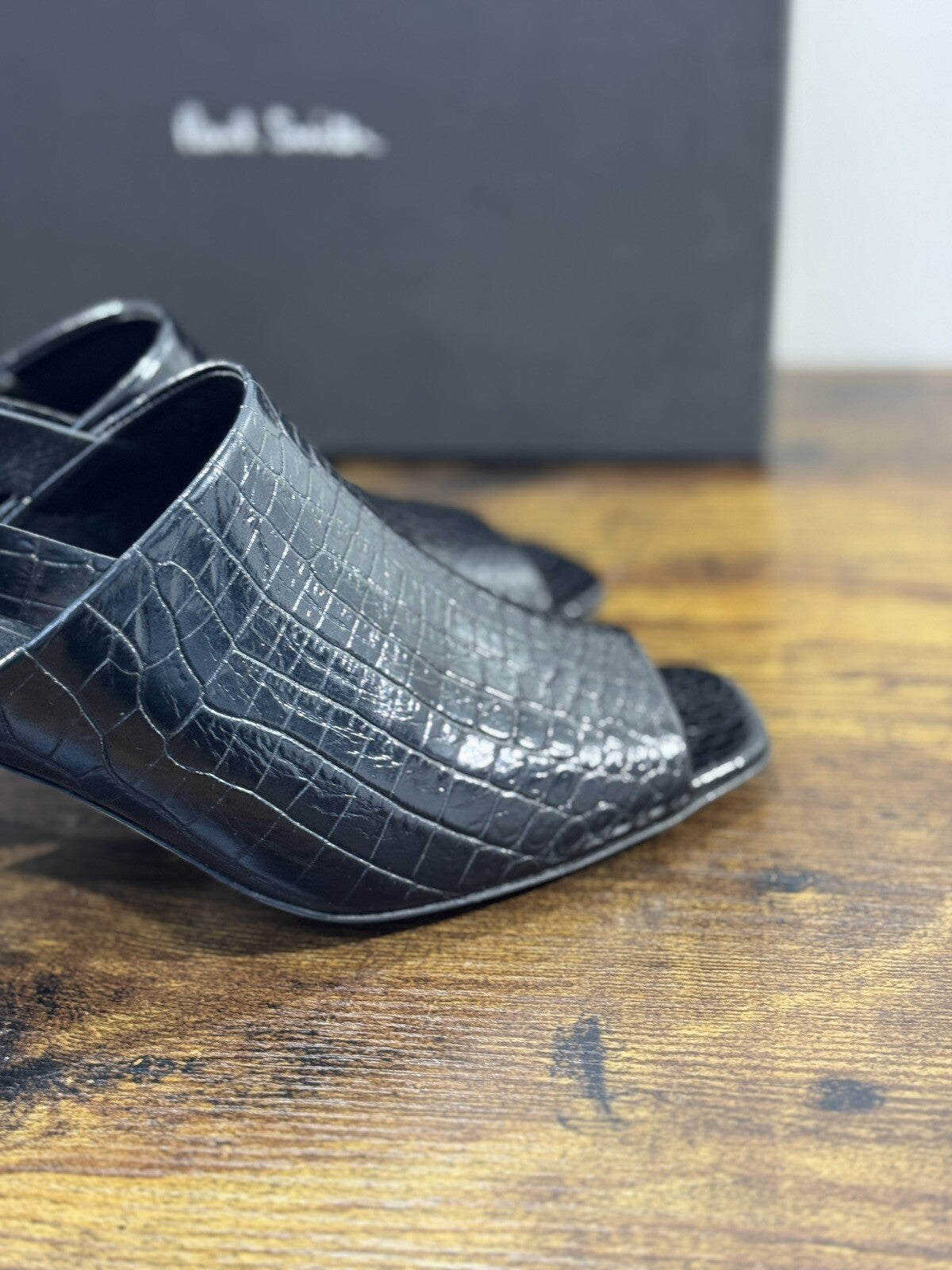 Paul Smith Sandalo Donna Esther Pelle Nero    Casual Luxury Woman Shoes 36