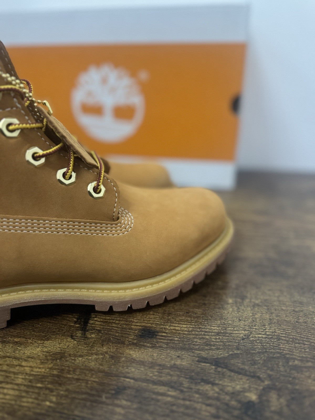 Timberland Icon Boot 6 In Lace Waterproof Pelle Wheat  Donna 38