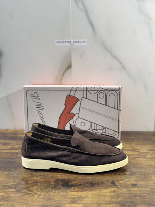 Il Mocassino Uomo Summer Walk Suede  Fondo Gomma Ultra Flexi Made In Italy 40
