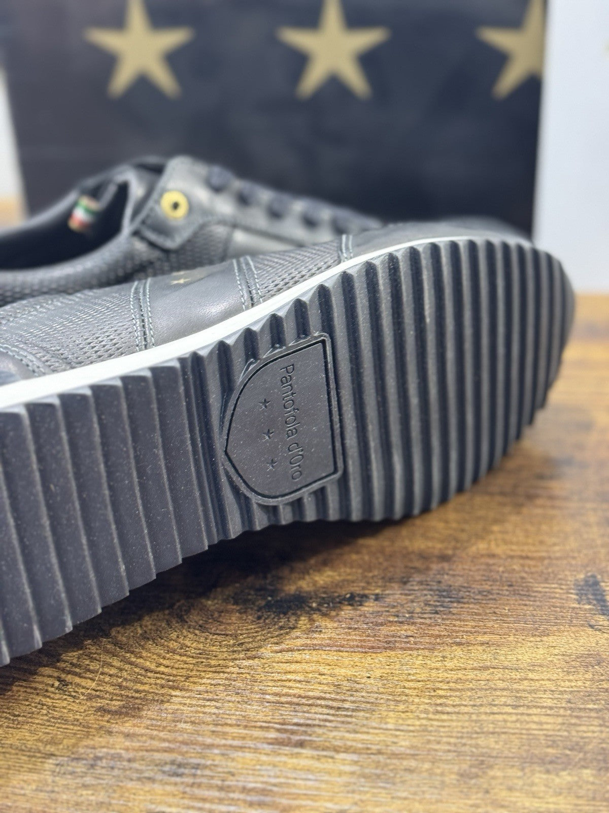 Pantofola D’oro Sneaker  Canaverse      Pelle Nera   Casual Scarpa  Uomo 45