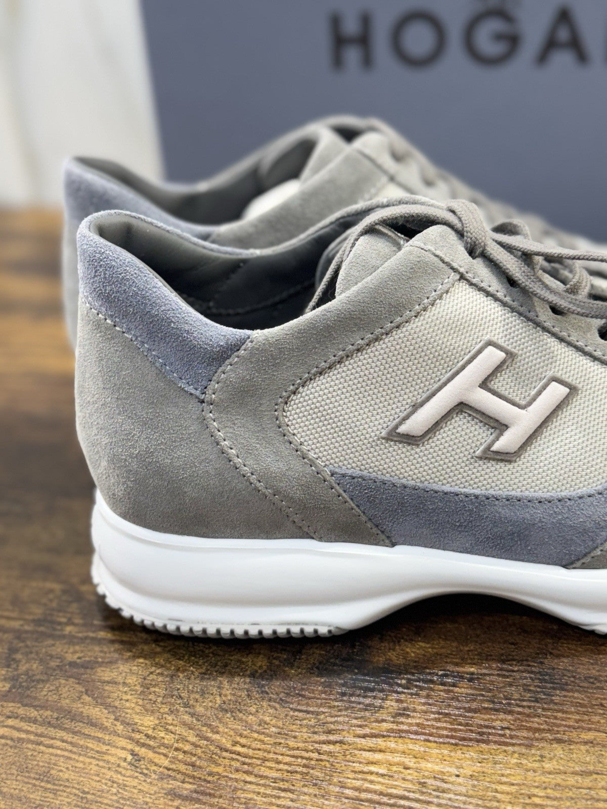 Hogan Interactive Suede Grey  Casual Scarpa Hogan Uomo 42.5