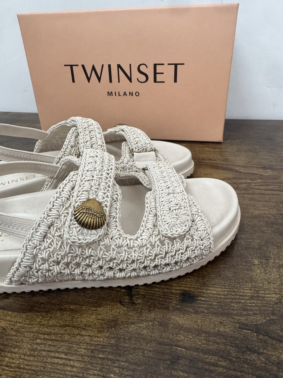 Twin Set Milano Sandalo Madreperla Casual Donna 38