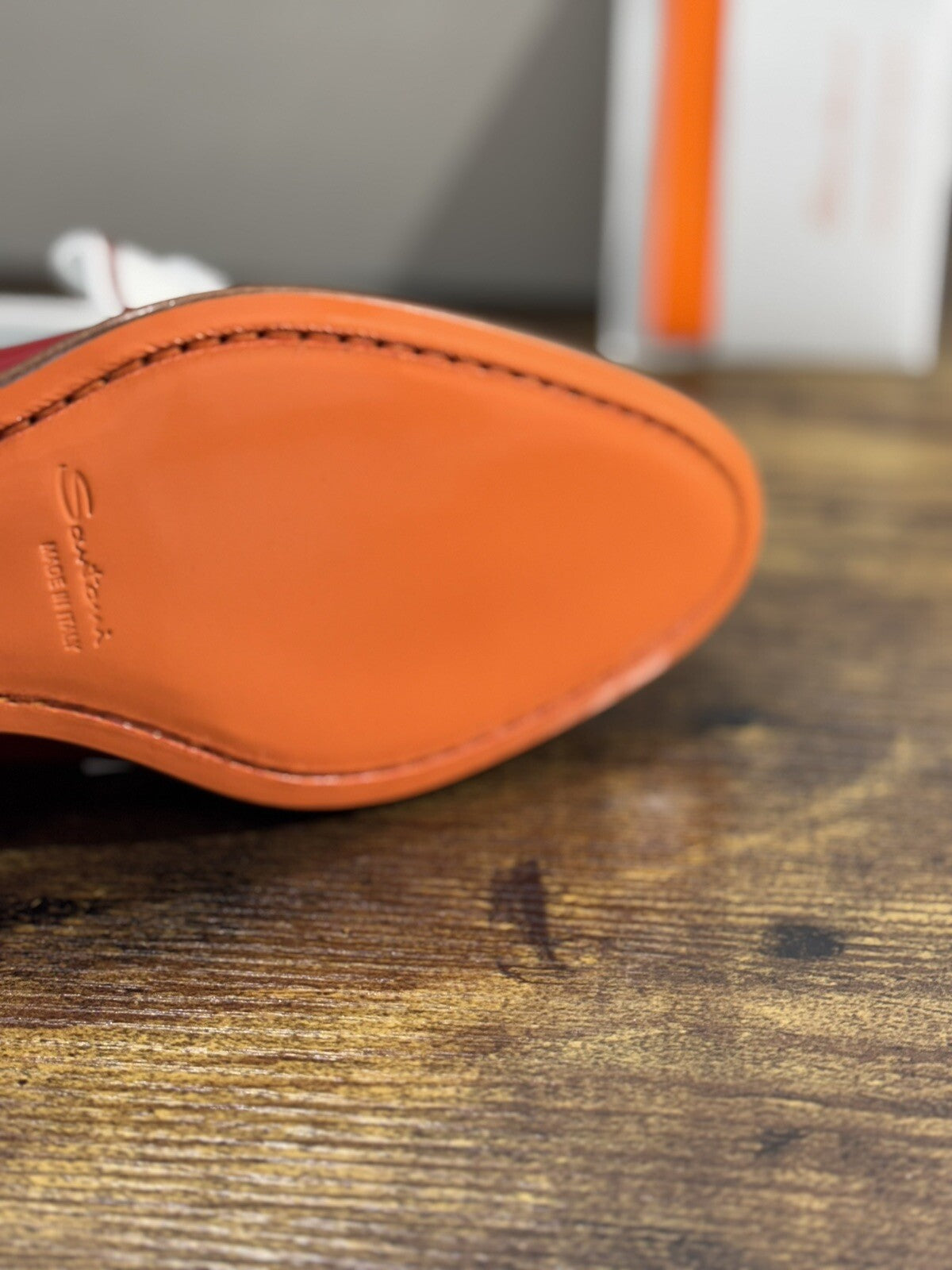 Santoni Mocassino Donna Pelle  Rosso Bicolor  Luxury Casual Loafer Santoni 36