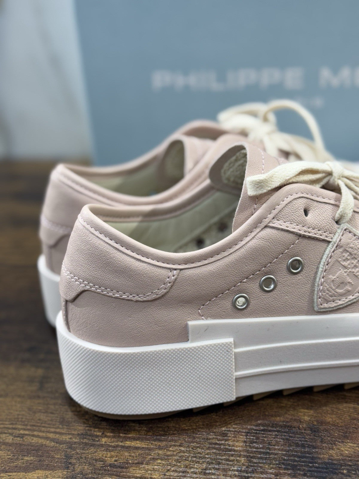 Philippe Model Paris Haute Low Sneaker Pelle Rosa Donna 38