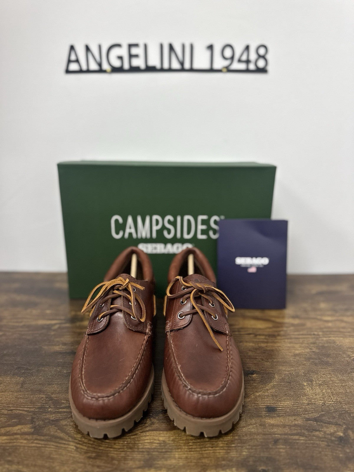 Sebago Acadia Barca Pelle Brown  Casual Sebago Uomo 44