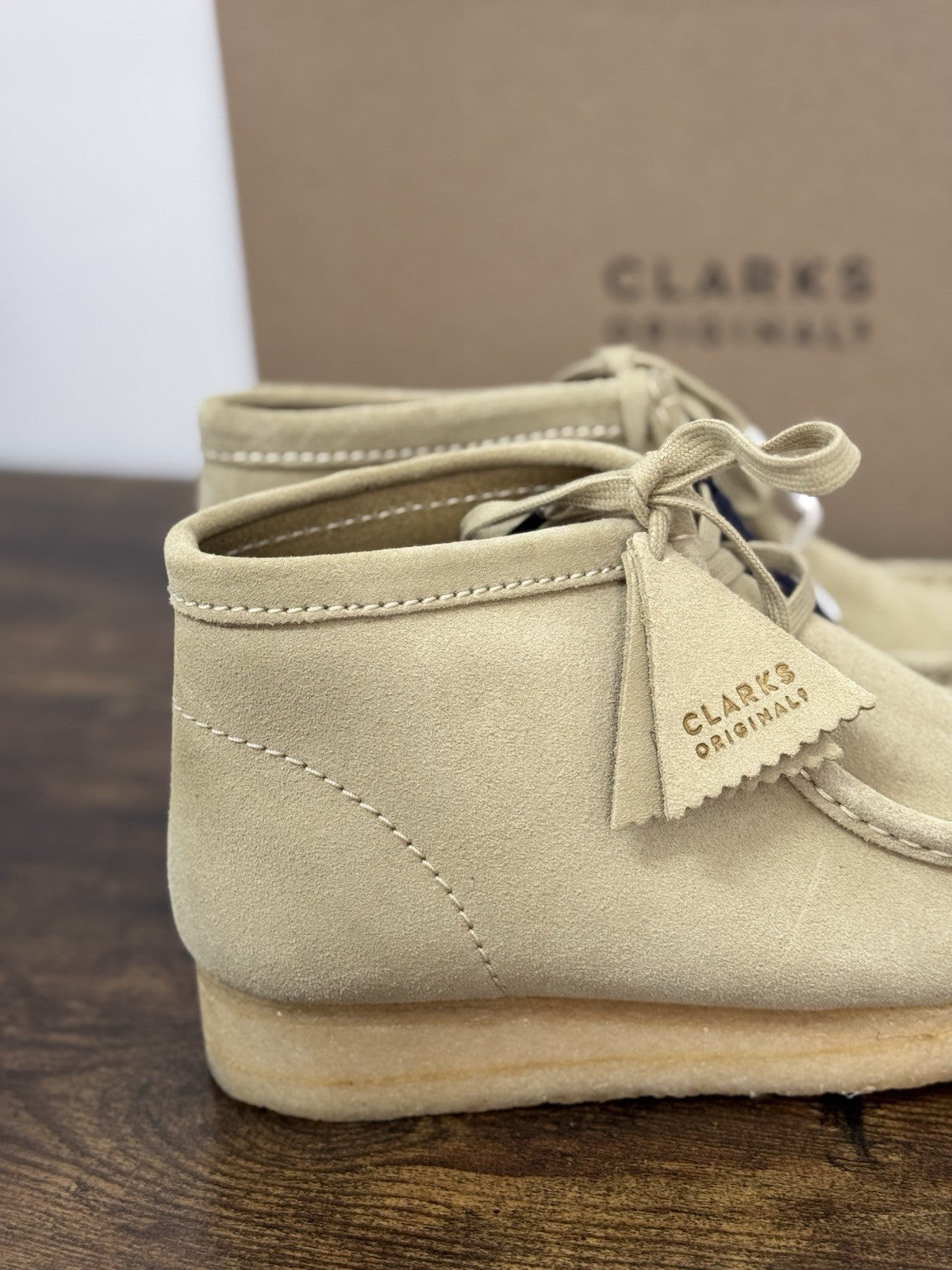 Clarks Wallabee Boot  Icon Suede Paple   Casual Uomo 42