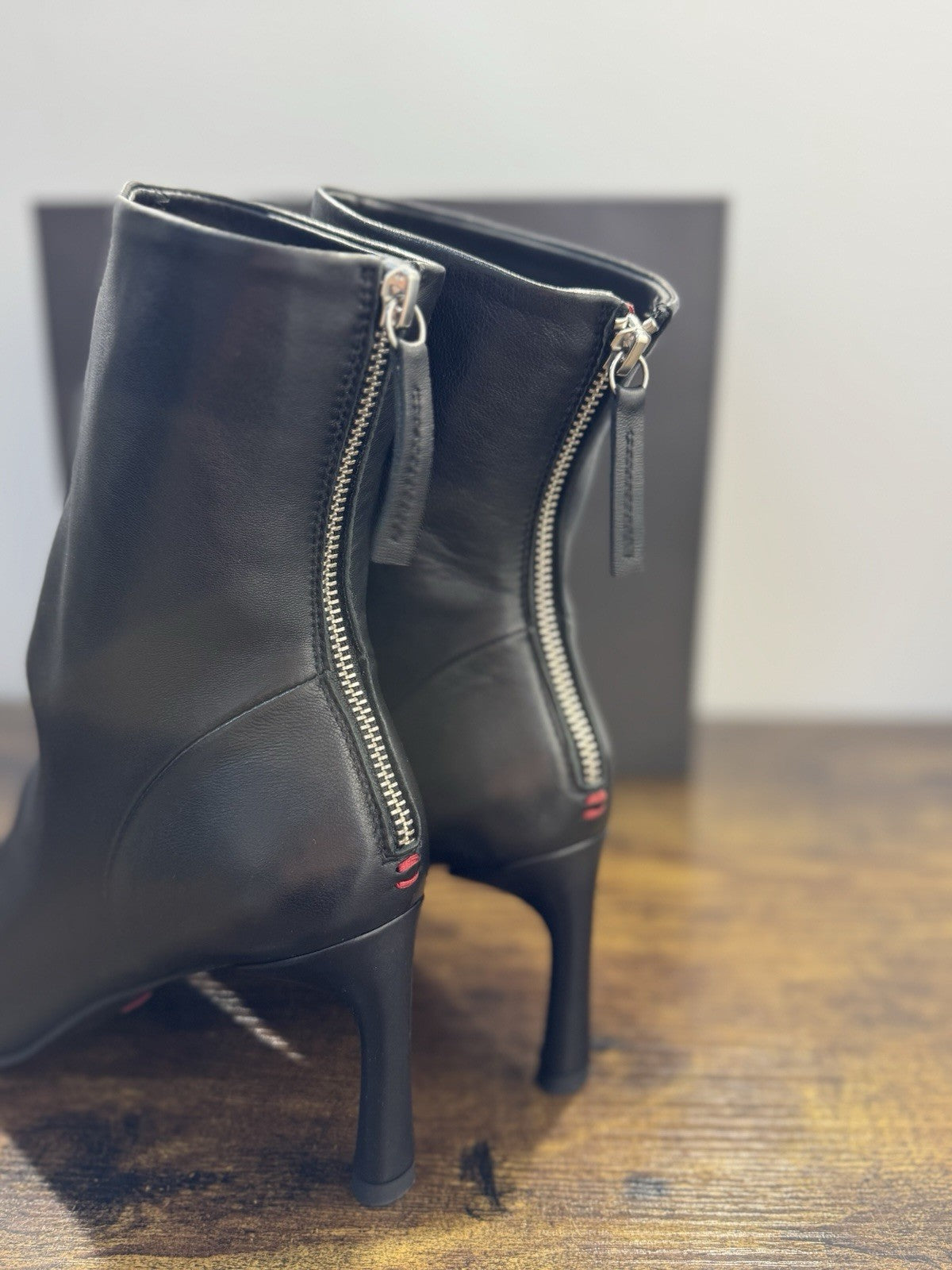 Halmanera Stivaletto Got  Pelle Nero Casual Boot Donna 40