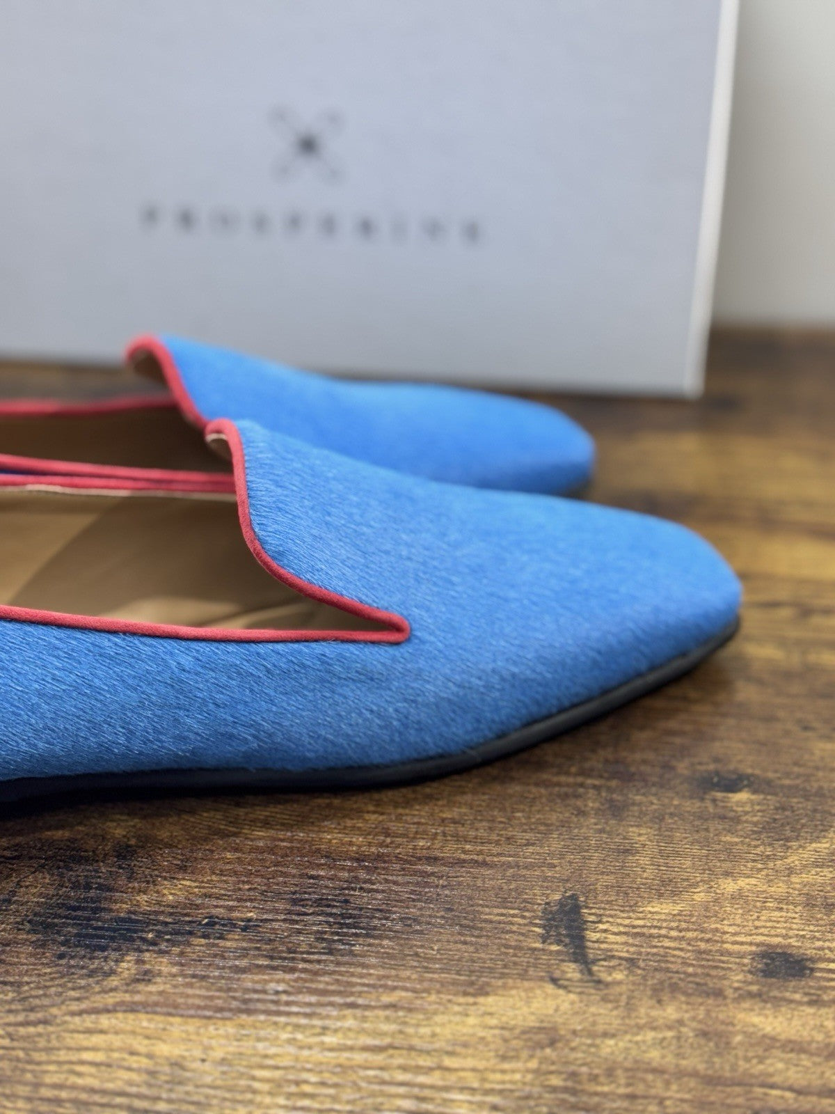 Prosperine mocassino donna in Cavallino      luxury made in italy 41 Celeste