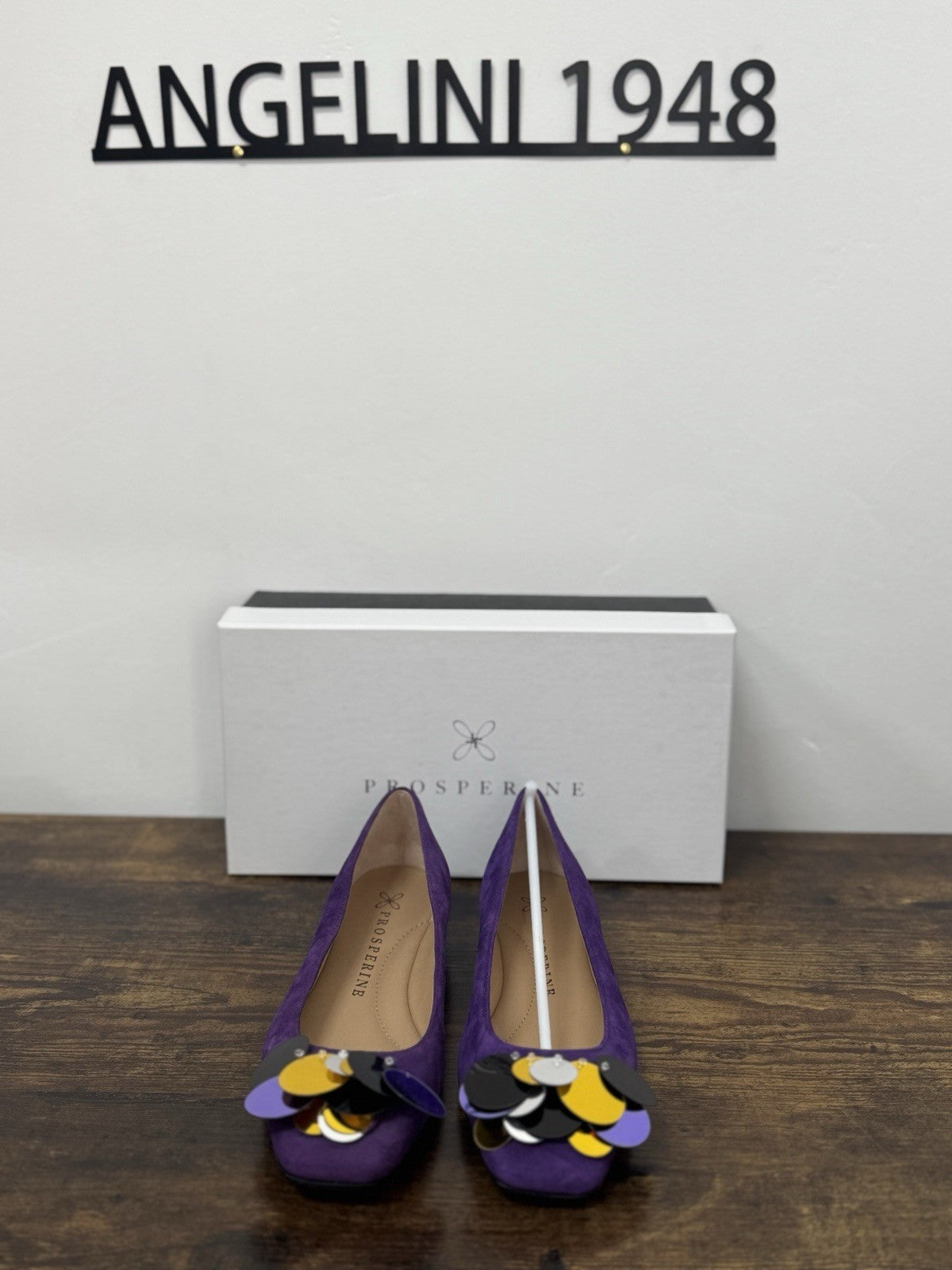 Prosperine Ballerina  Suede Viola Flat  Scarpa Donna 37