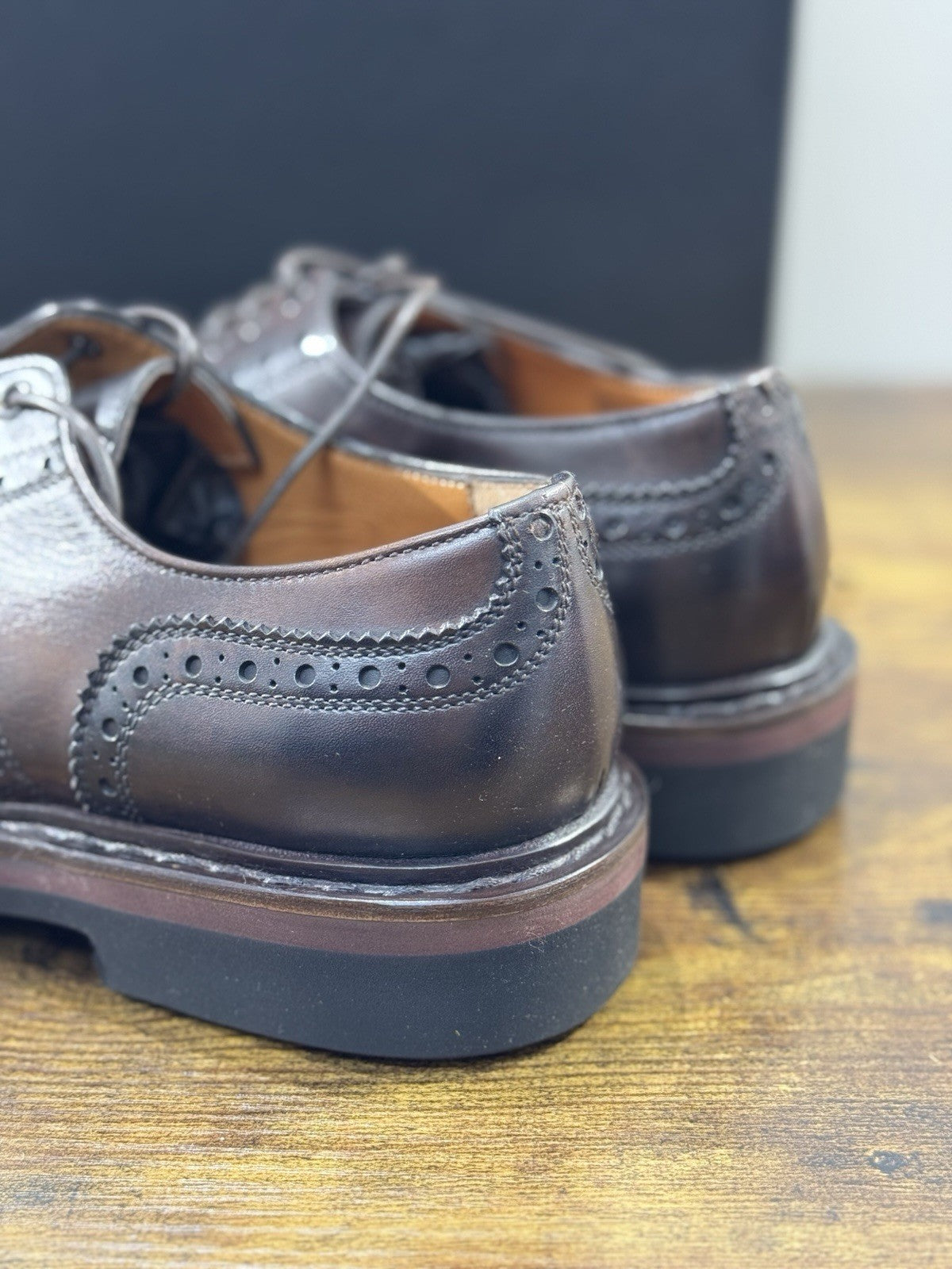 Premiata Derby Brogue  1 Linea Pelle Ebano Luxury Premiata Men Shoe 42