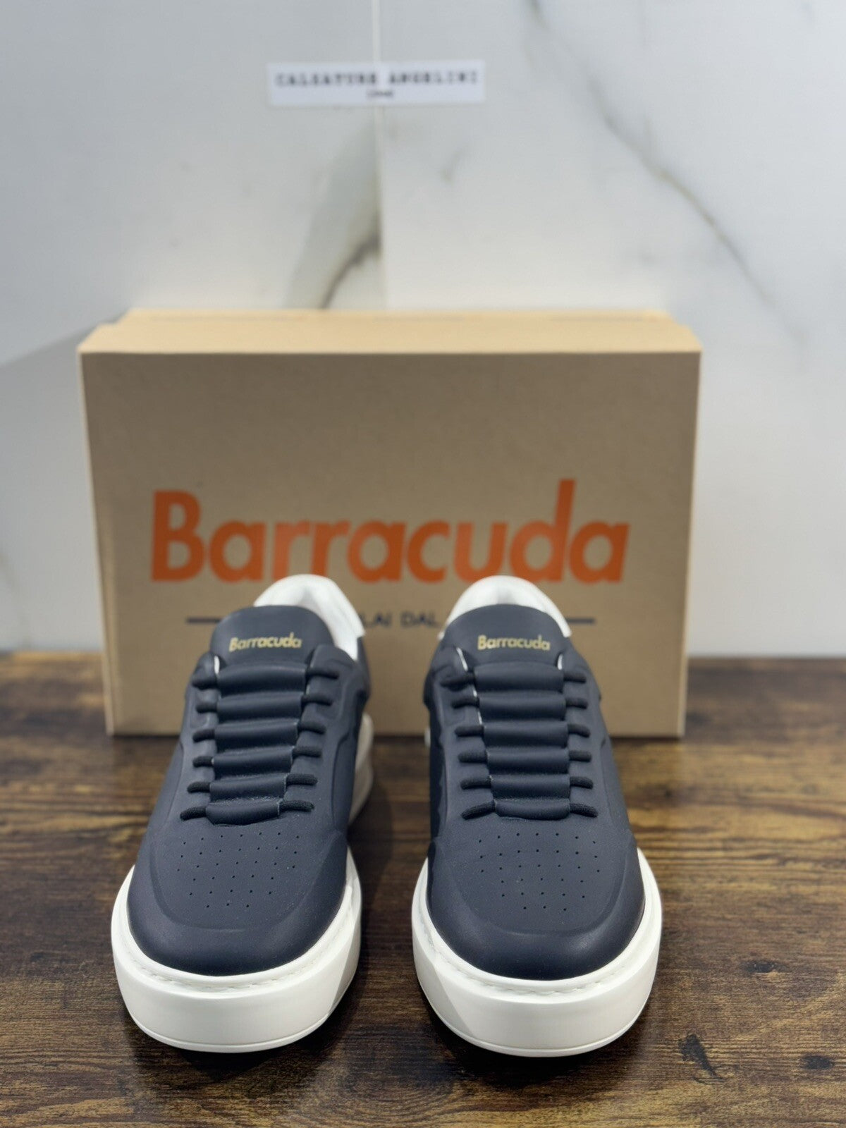 Barracuda Sneaker Donna Pelle Nera  Woman Handmade Sneaker Extra Light 41