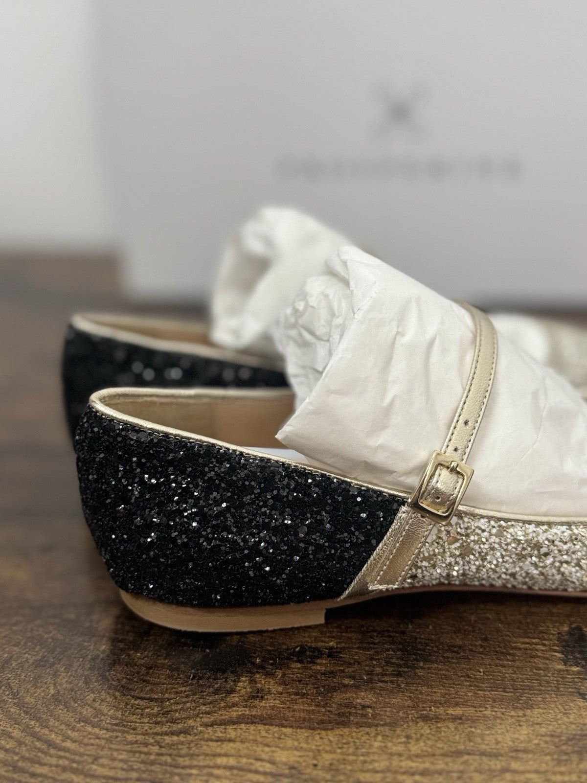 Prosperine Ballerina Glitter Oro  Nero  Casual Scarpa Donna 36