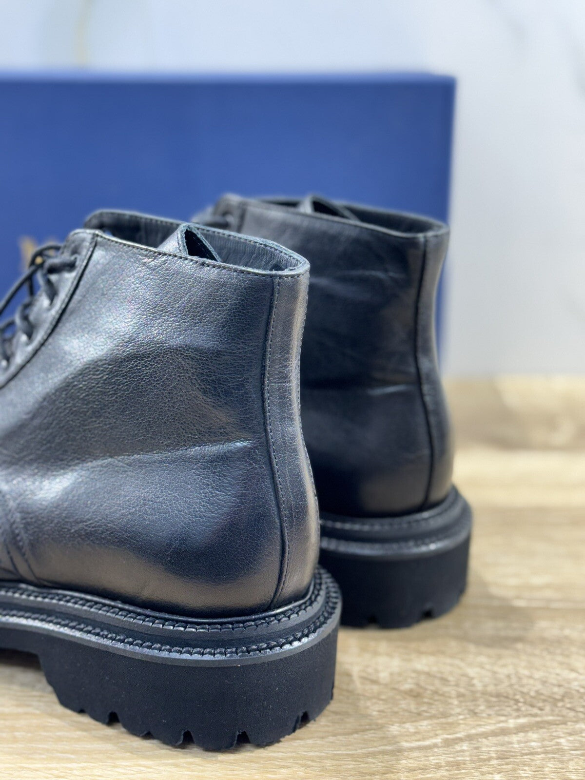 Marechiaro 1962 Anfibio  uomo Nero    pelle fondo gomma casual shoes 44
