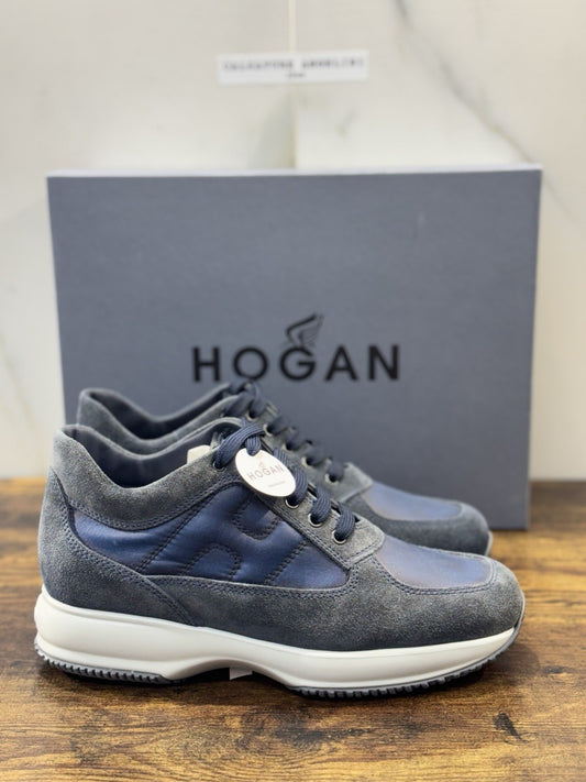Hogan Interactive Suede Blu  Casual Uomo Hogan 42
