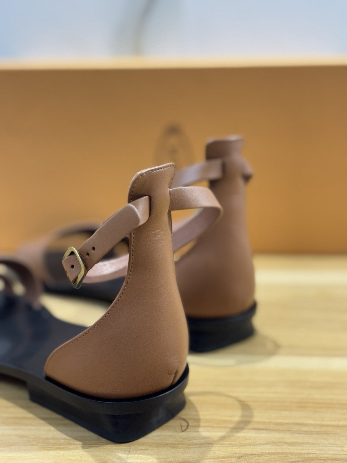 Tod’s Sandalo  Pelle  Cuoio Vacchetta Luxury Tod’s Donna 37.5