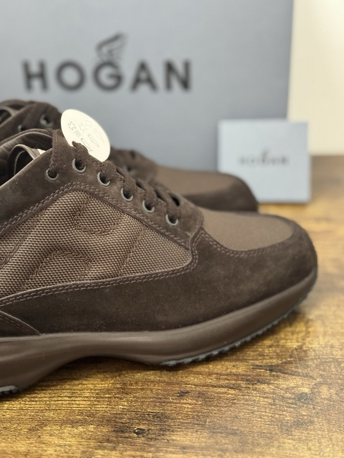 Hogan Interactive Icon Pelle Testa Moro Casual Sneaker Hogan Uomo 43