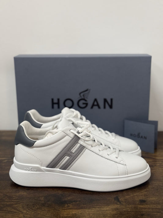 Hogan H580 uomo sneaker Pelle Bianco  memory foam Luxury Hogan Men Shoes 42.5