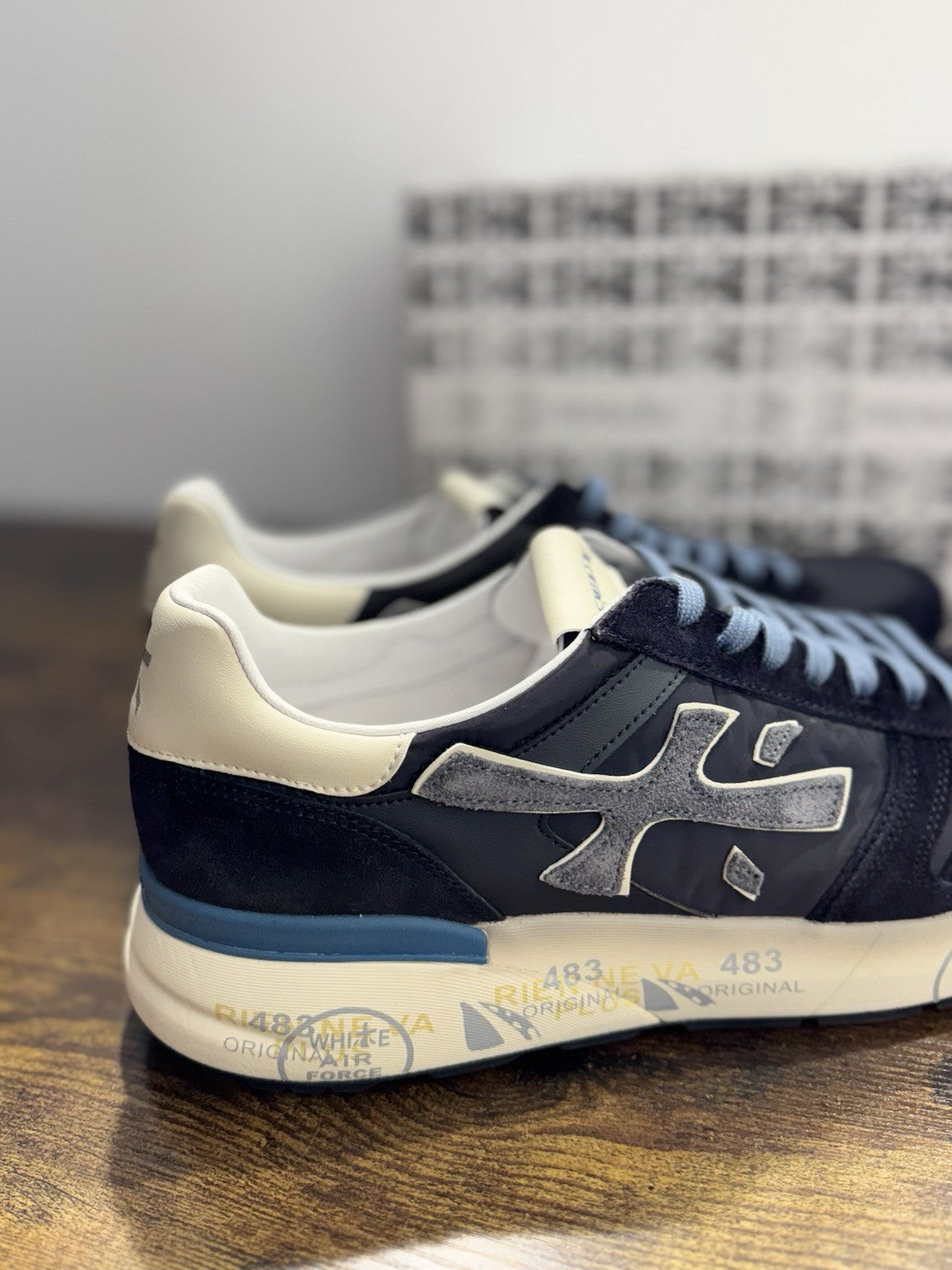 Premiata Mick Sneaker Suede Blu  Casual Premiata Uomo 45