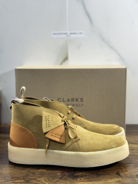 Clarks Desert  Cup  Boot  Scarpa Uomo Suede   Miele   Icon Clarks Men Shoes 42