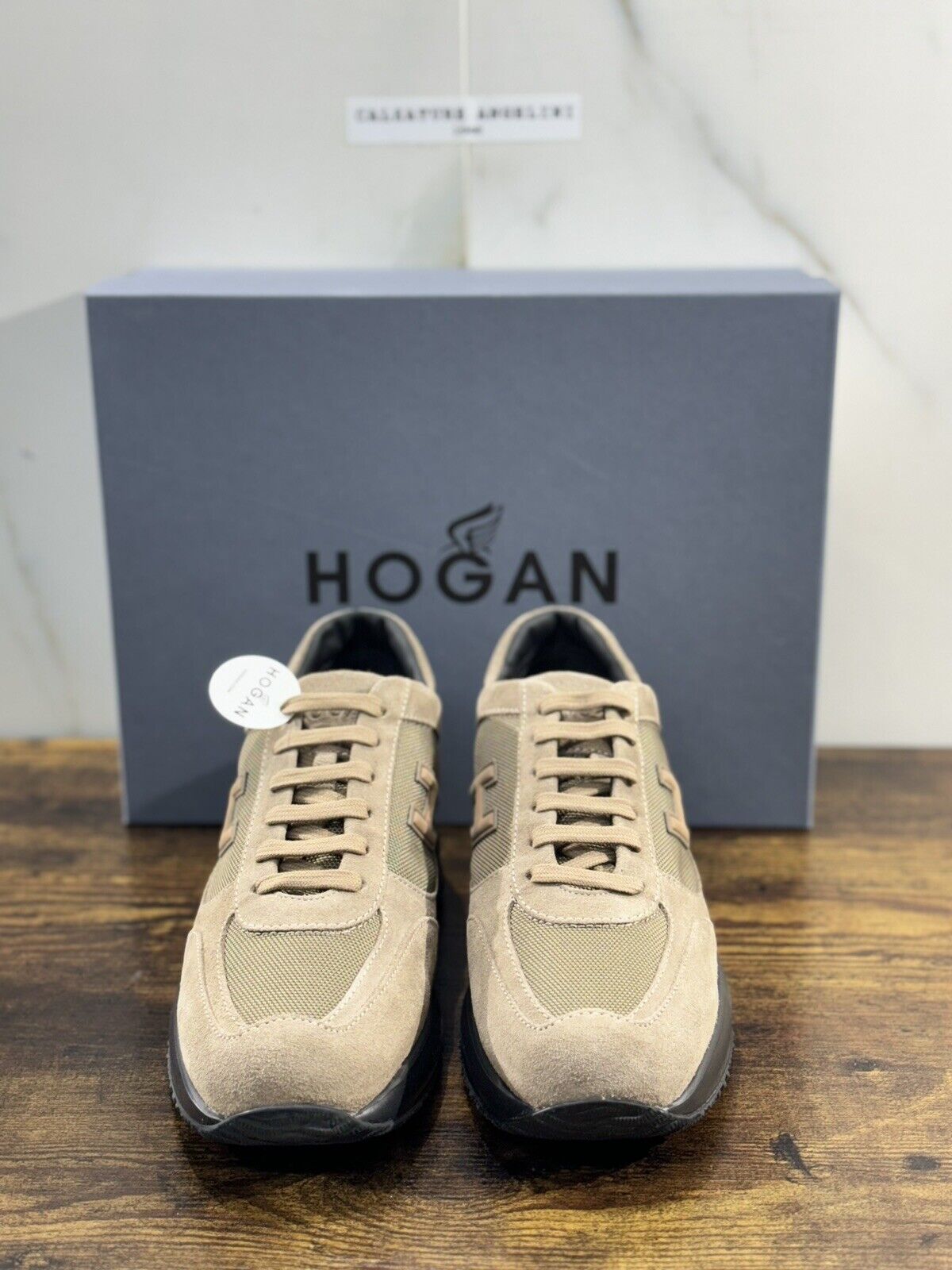 Hogan Interactive uomo suede Tortora     luxury casual hogan shoes 42