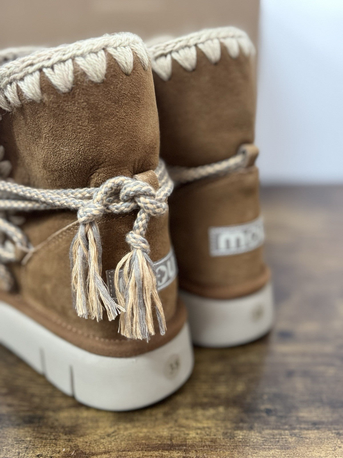 Mou Bounce Boot  Suede Cognac Casual Mou Boot Donna 38