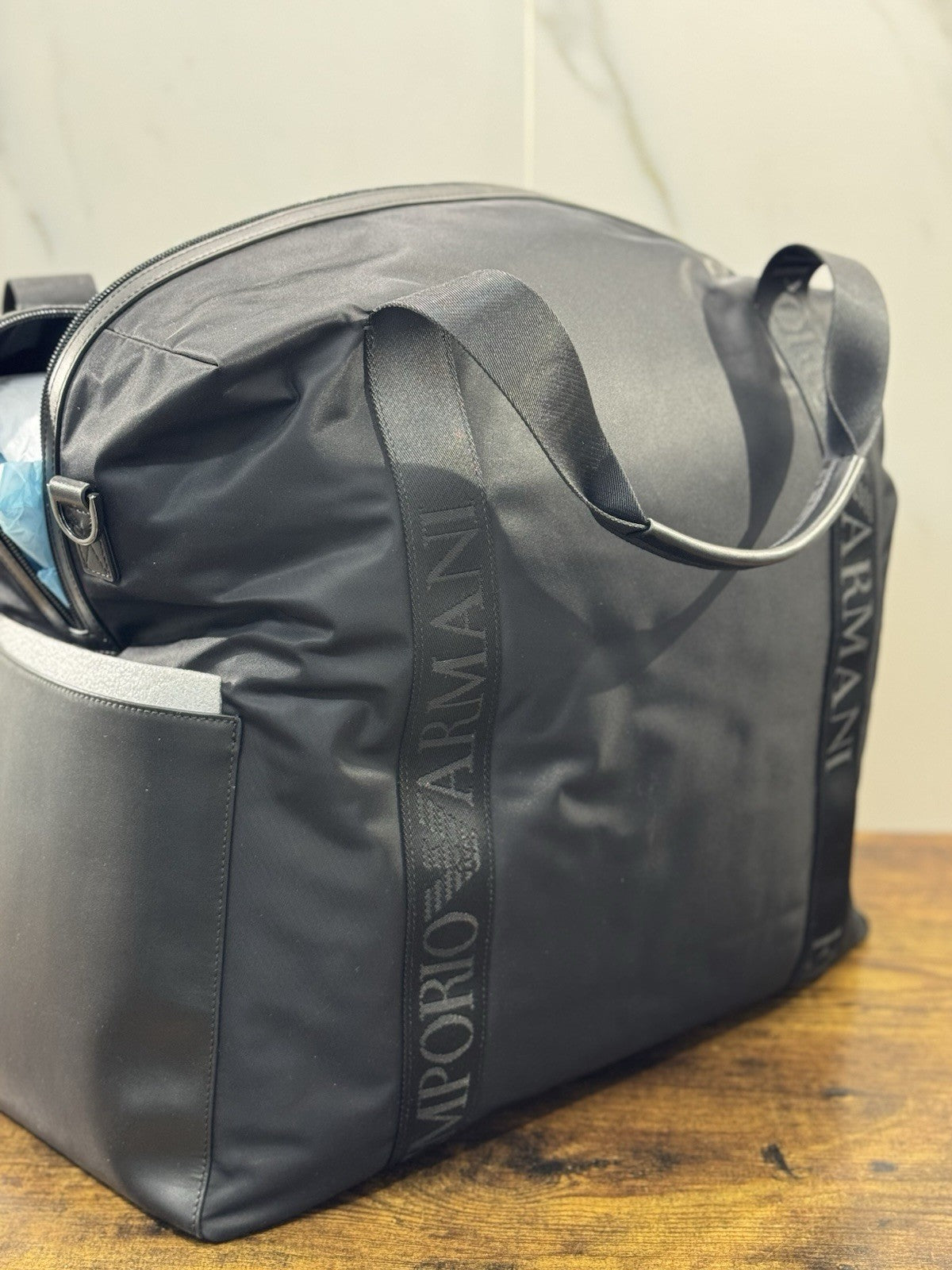 Borsone Viaggio Emporio Armani Black Beauty One Casual Travel Bag Armani Nero