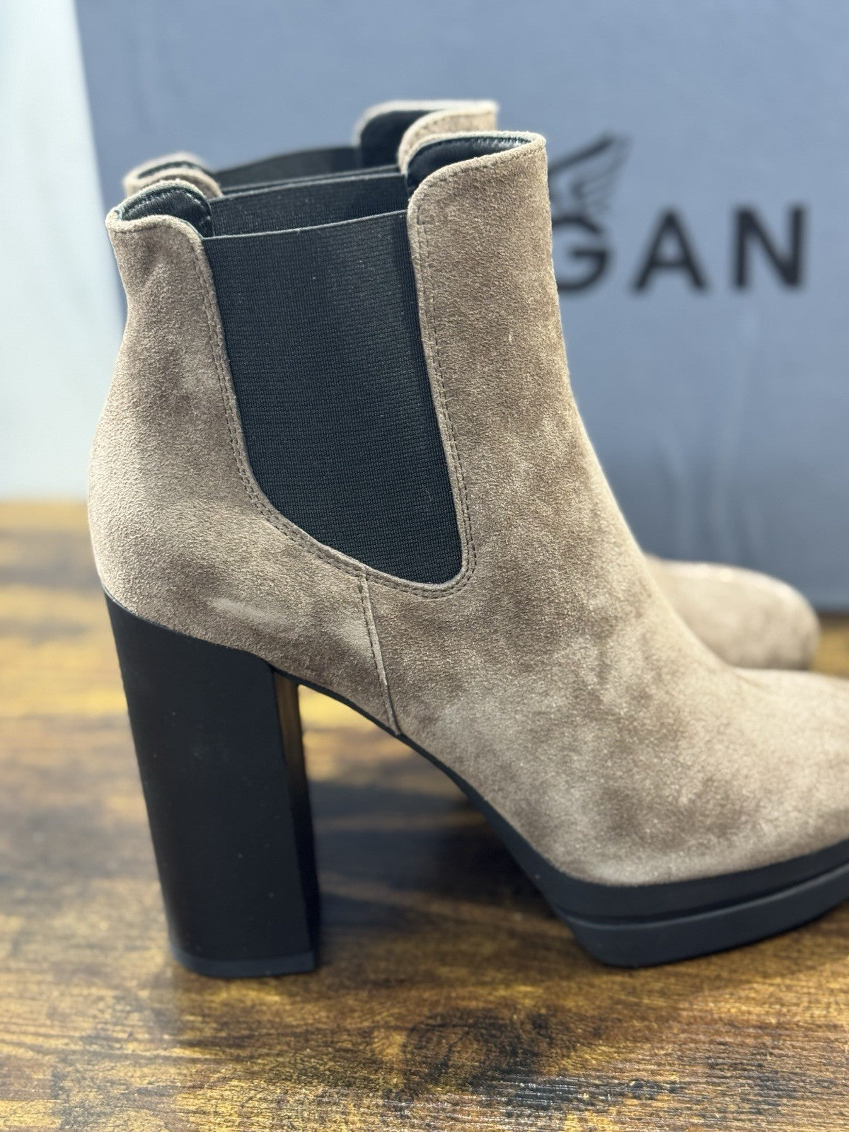 Hogan Interactive Stivaletto  Suede Palude Con Tacco Casual Hogan Donna 36