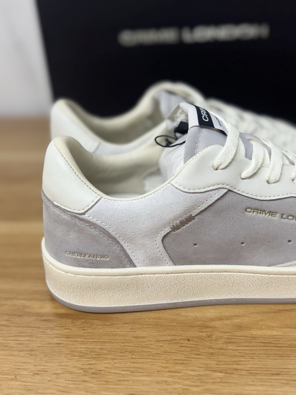 Crime London Sneaker Chelsea Casual Pelle Bianca Uomo 41