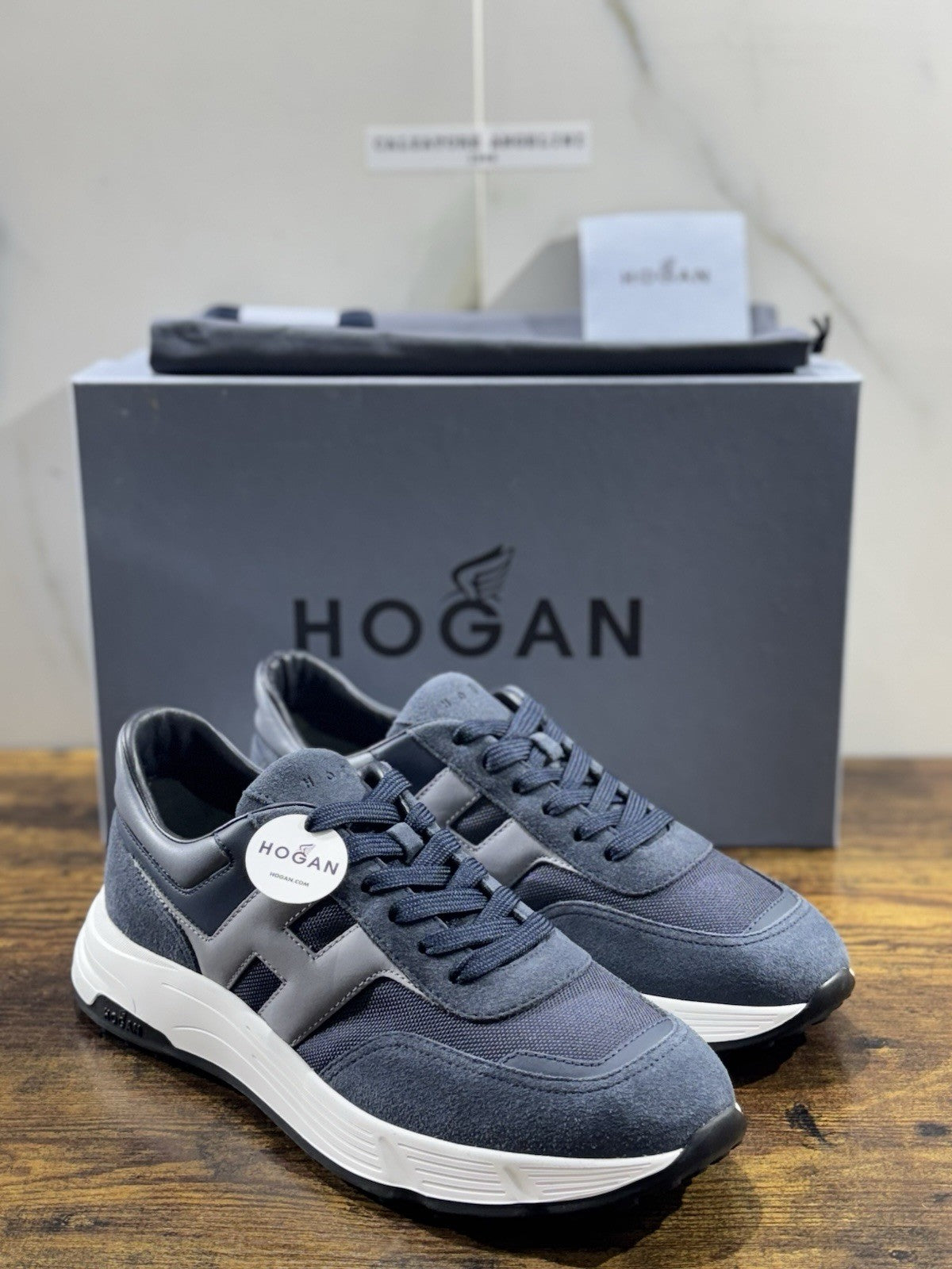 Hogan New Hyperlight Sneaker Blu   Memory Foam Luxury Hogan Uomo 41