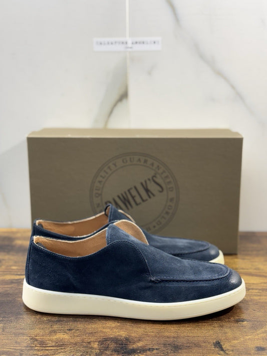 Pawelk’s Mocassino Slip On Suede Blu     Made  In Italy Ultra Flexible Uomo 41