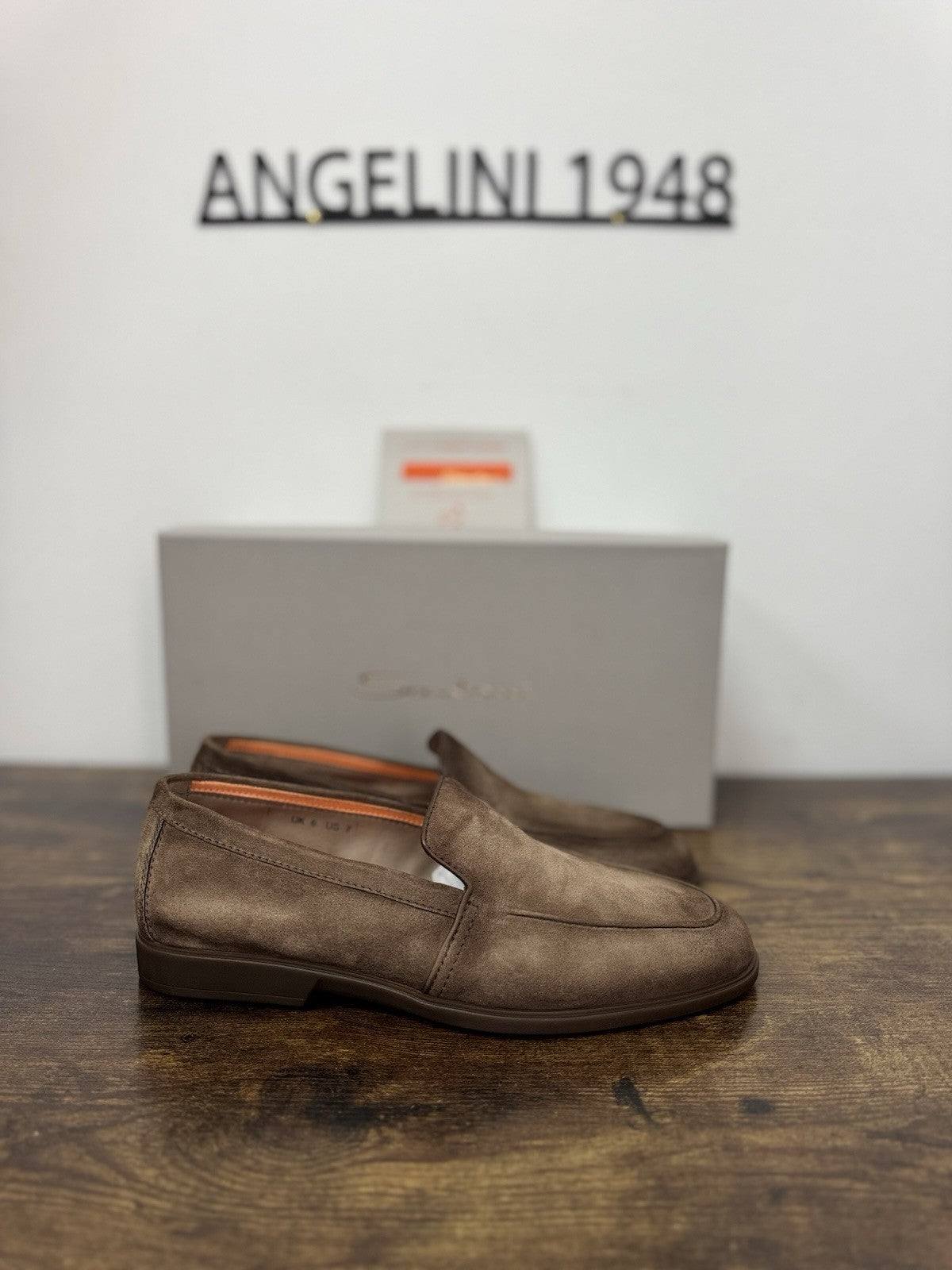 Santoni Mocassino Summer Walk Suede Brown Casual Santoni Uomo 40