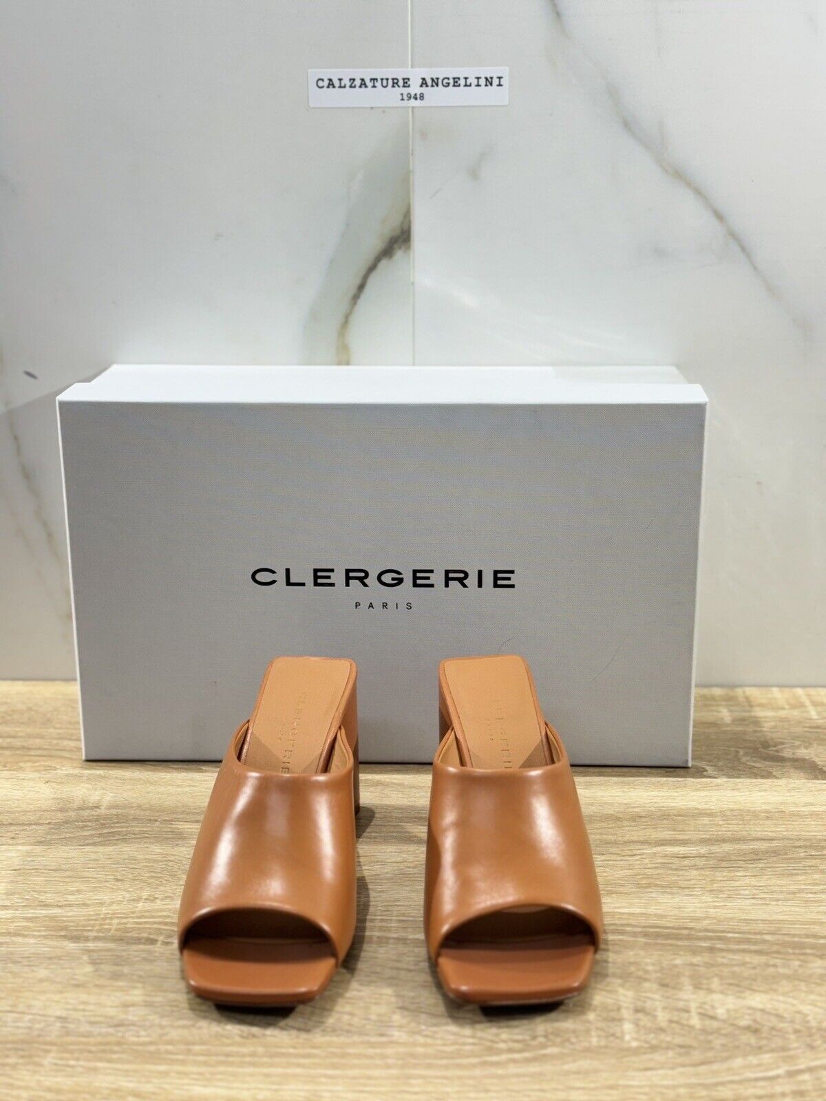 Clergerie Sandalo Donna Jodie    Pelle Cuoio Tacco    Luxury Clergerie Sandal 37