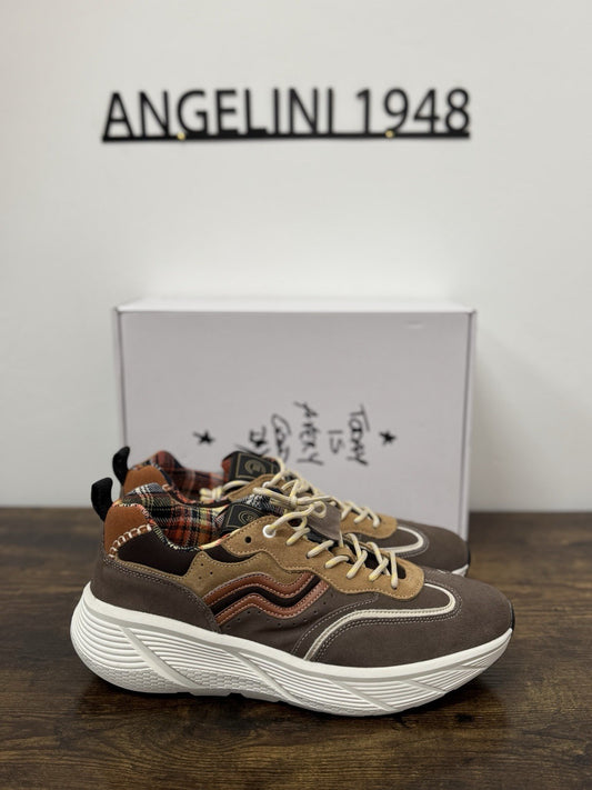 Primabase Sneaker Suede Brown  Extra light Casual Uomo 41