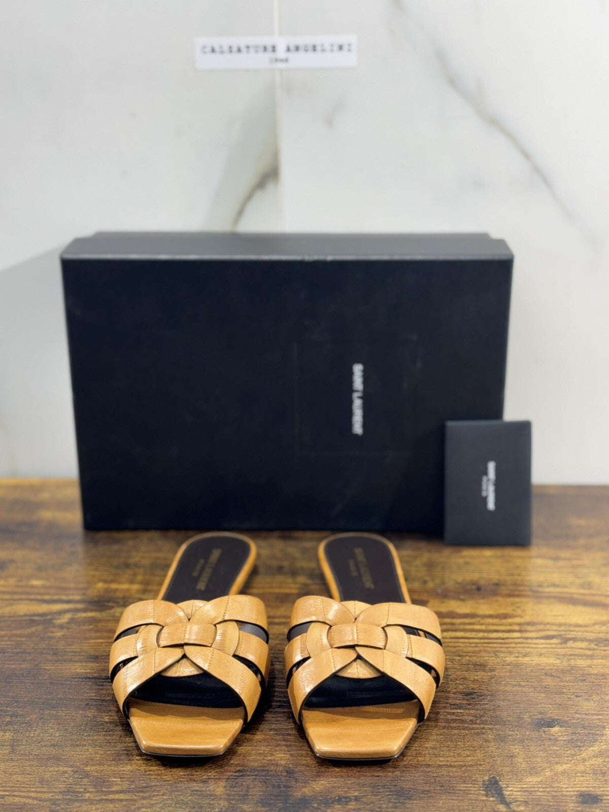 Saint Laurent Tribute Sandal 05 Cuoio   Donna  Luxury Saint Laurent Woman 36.5