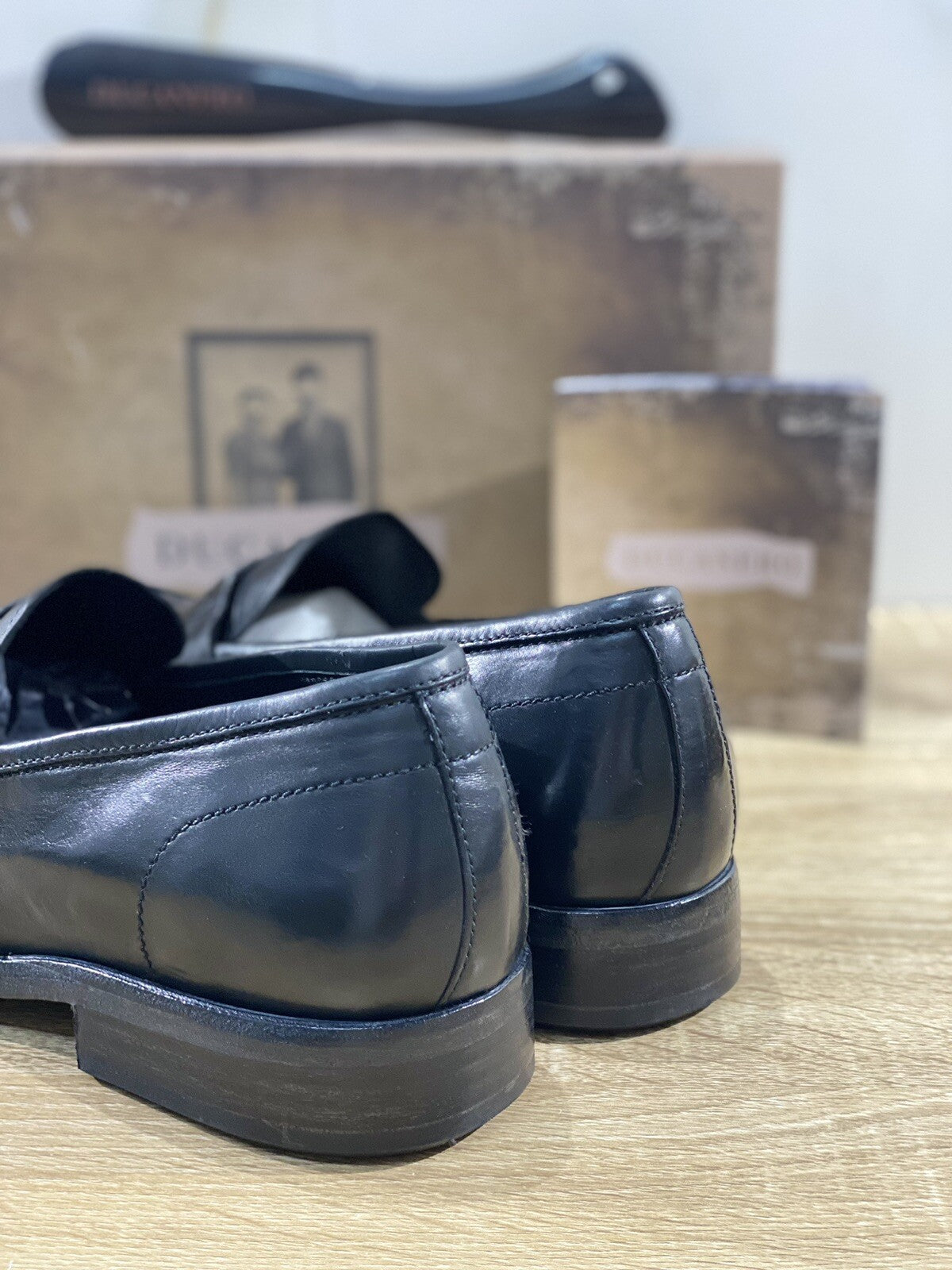 Ducanero Mocassino Uomo Pelle Nera Fully Made In Italy Luxury Artisan 44