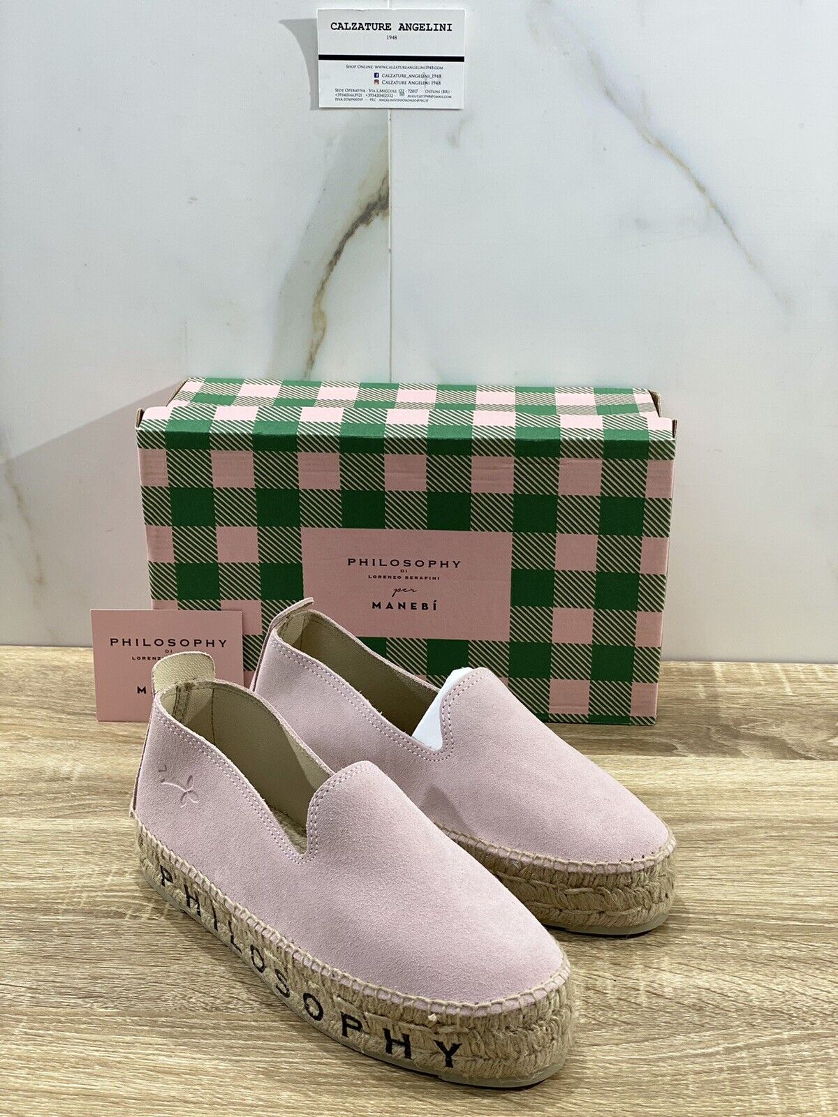 Manebi’ Espadrillas donna limited edition philosophy suede Rosa 40