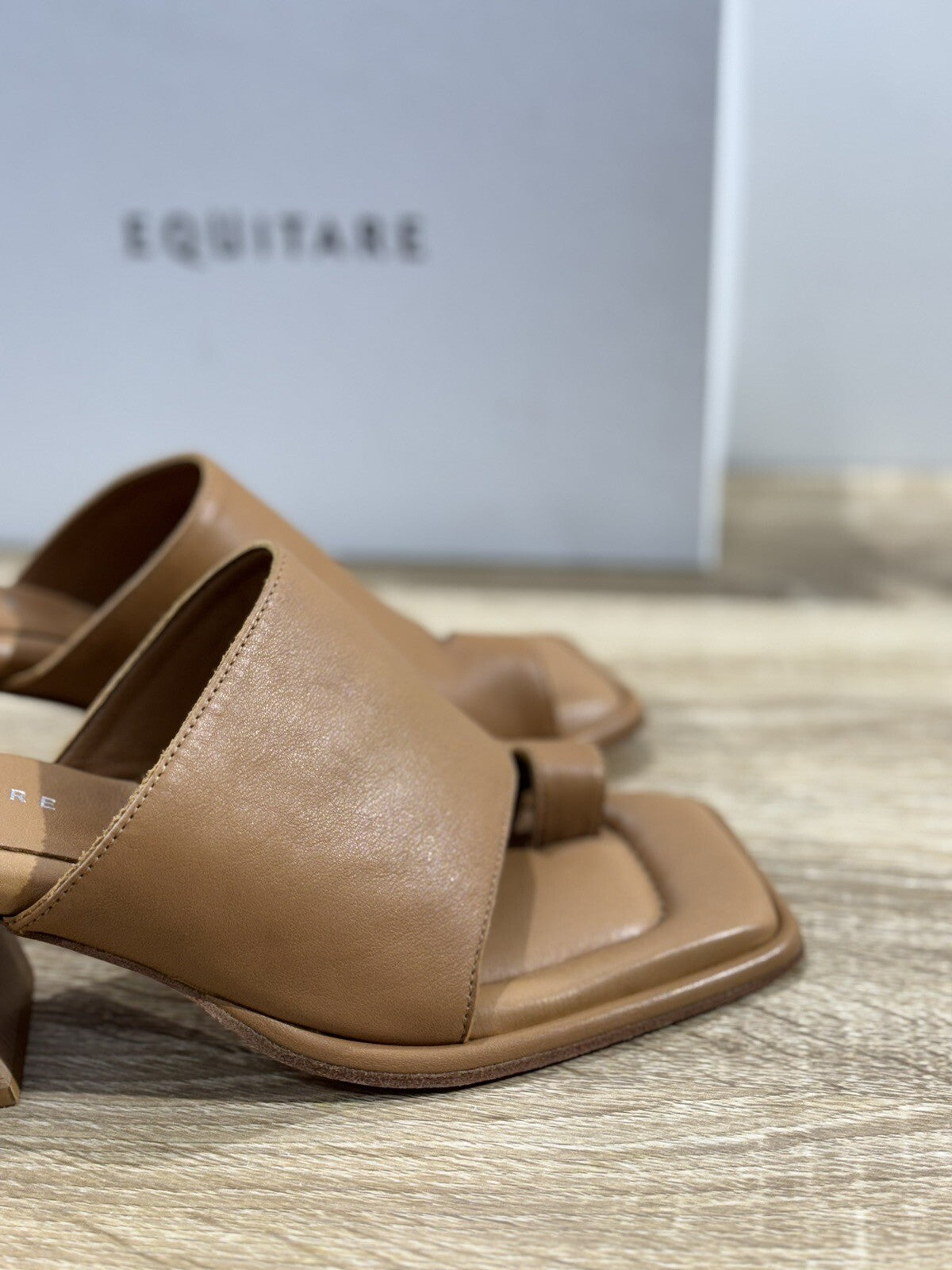 Equitare Sandalo Donna Dorota Pelle Cuoio Super Soft Con Tacco 37