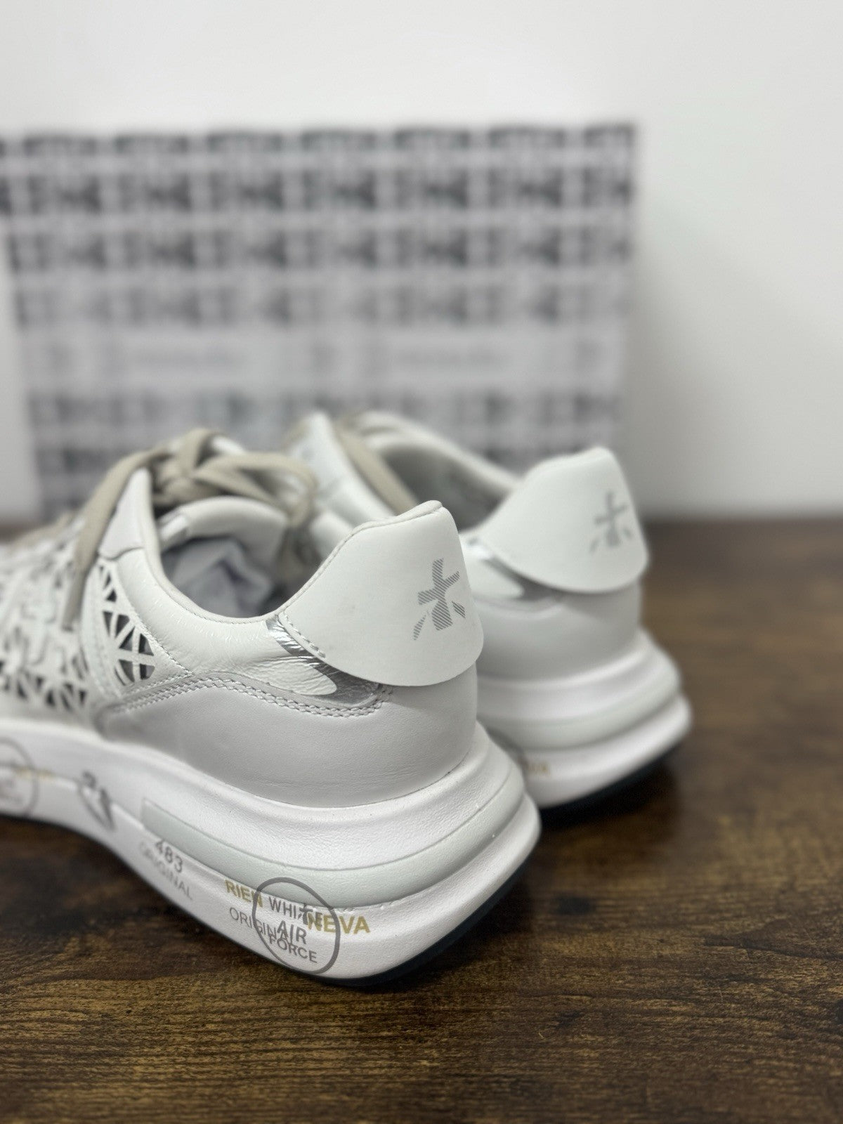 Premiata Cassie  Sneaker Pelle Bianca Traforata  Casual Premiata Donna 39