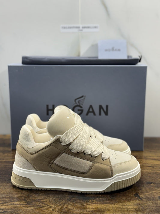 Hogan H667 Sneaker Beige Cuoio  Memory Foam Luxury Hogan Donna 40