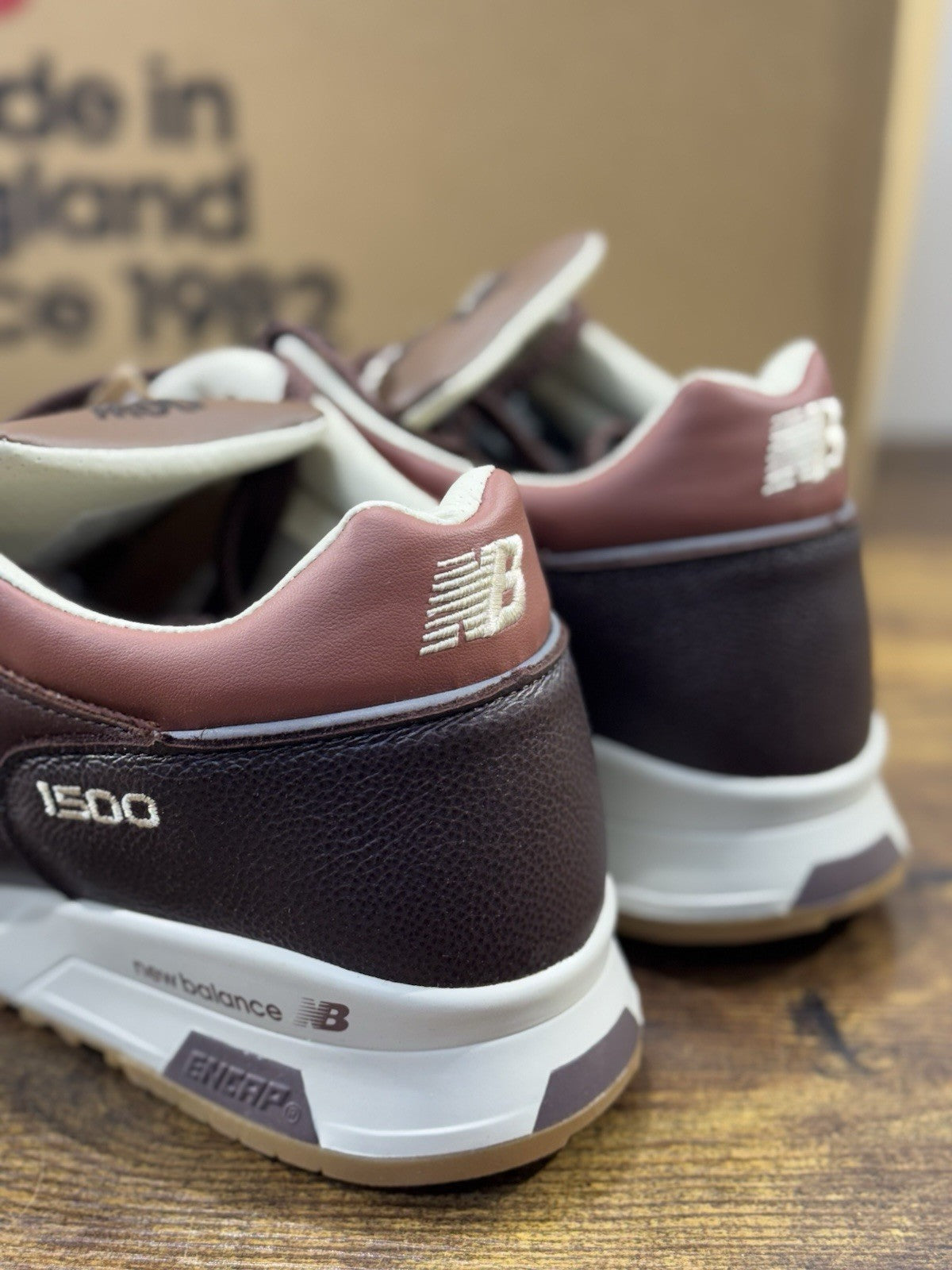 New Balance 1500 Made In Uk Limited Edition 100% Leather Marrone  Icon 45