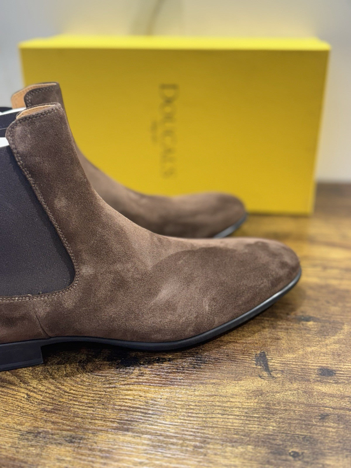 Doucal’s Chelsea Boot  Suede Marrone   Luxury Doucal’s Scarpa Uomo 43