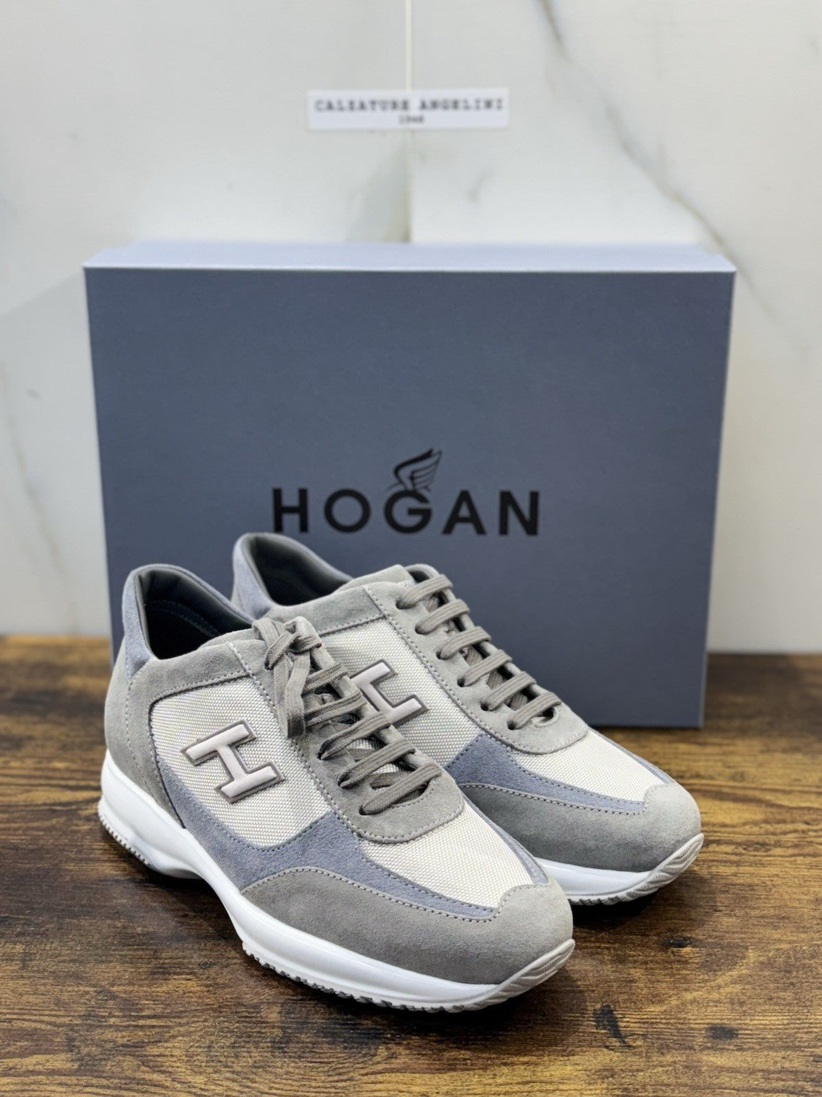Hogan Interactive Suede Grey  Casual Scarpa Hogan Uomo 43