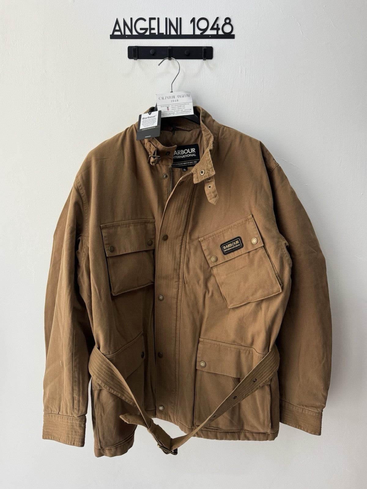 BARBOUR INTERNATIONAL WASHED CASUAL A7 JACKET SANDSTONE Uomo XL