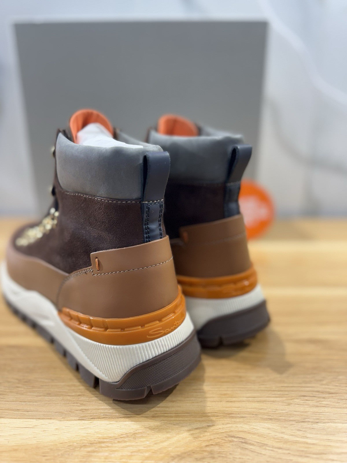 Santoni Stivaletto Innova Pedula Montagna Luxury Santoni Mountain Boot Uomo 43.5