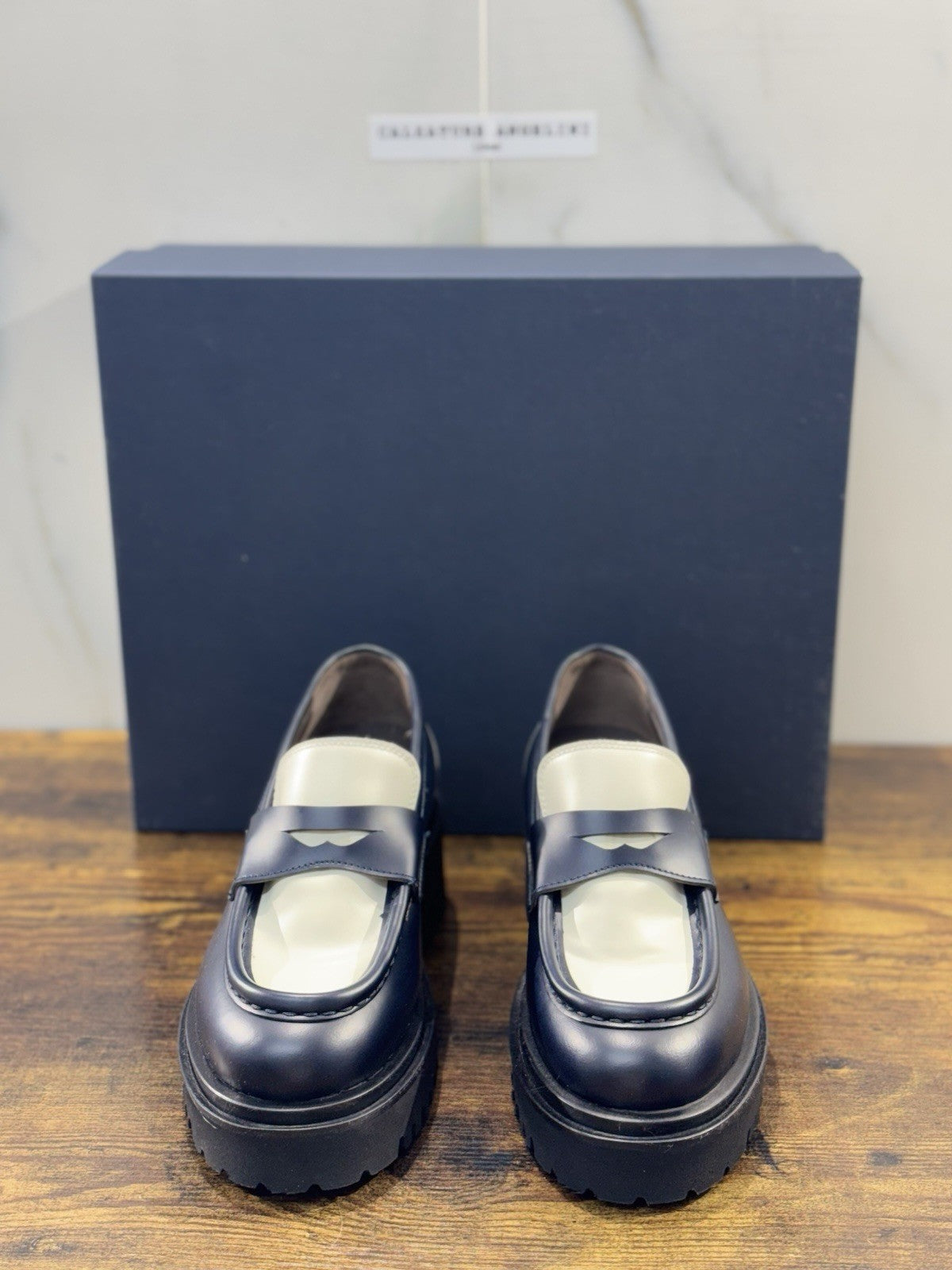 Seboy’s Mocassino  Donna Pelle Blu   Casual Woman Loafer 40