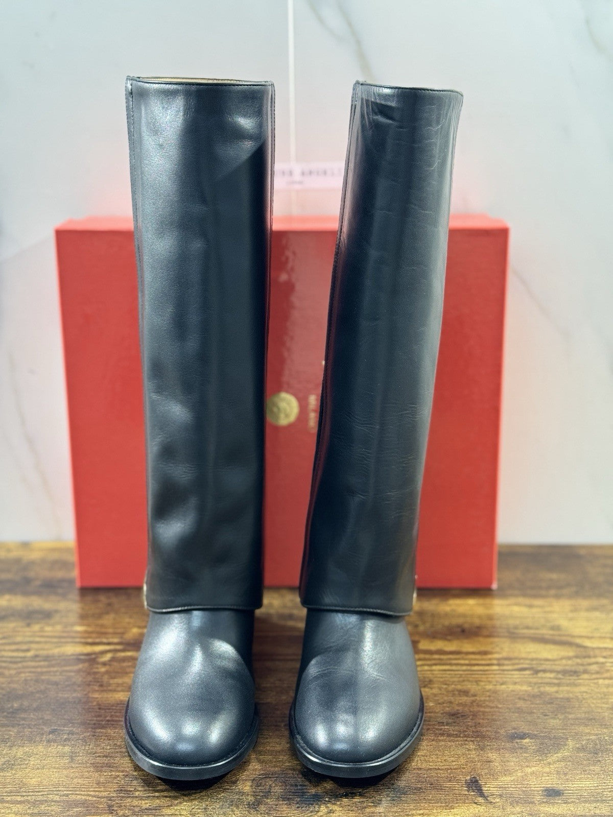 WO Milano Stivale  donna Pelle Nero     casual boot tacco luxury 36