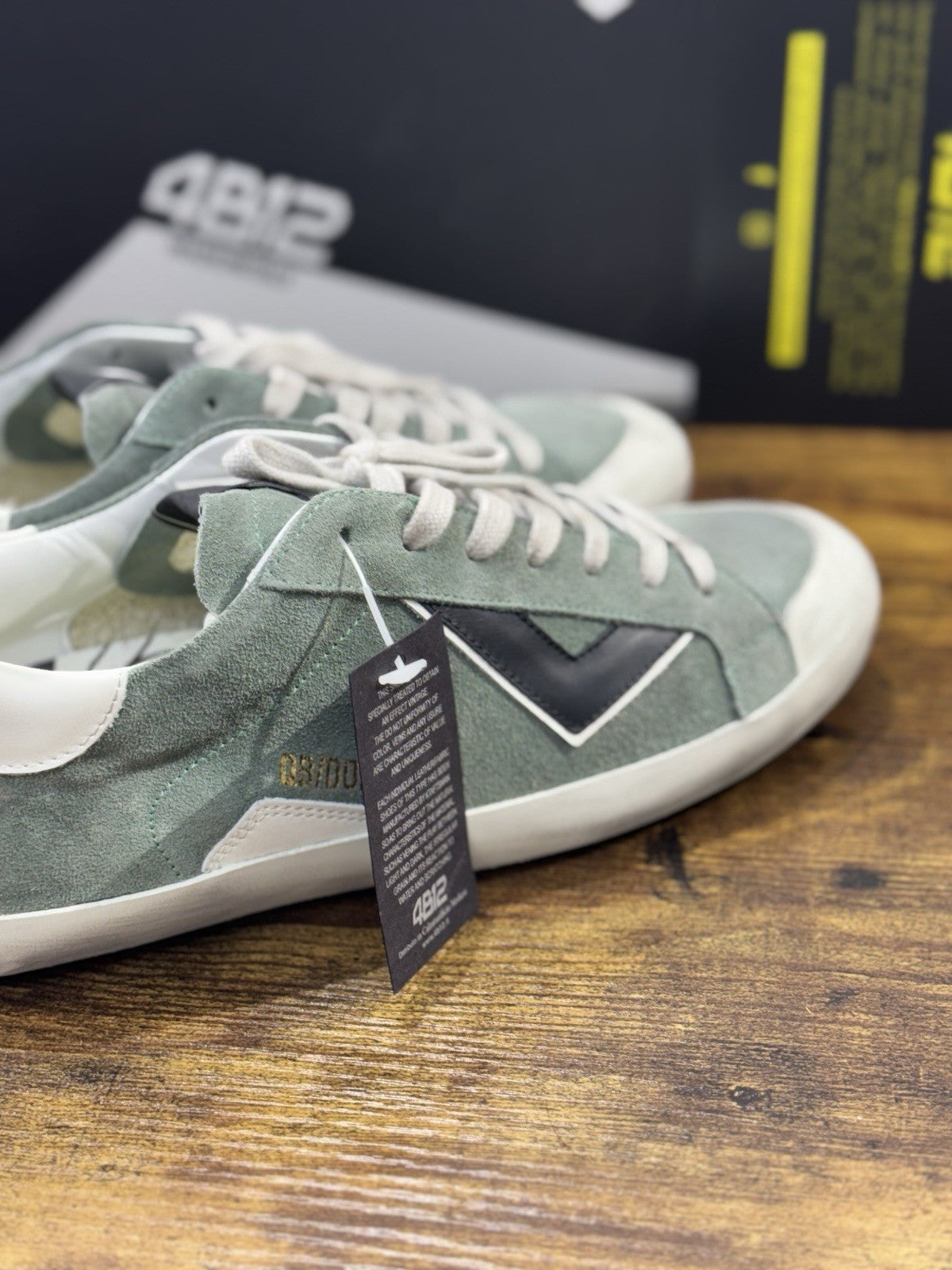 4B12 Sneaker Uomo Suprime   Pelle Military Washed SuedeSneaker    Casual Shoe 41