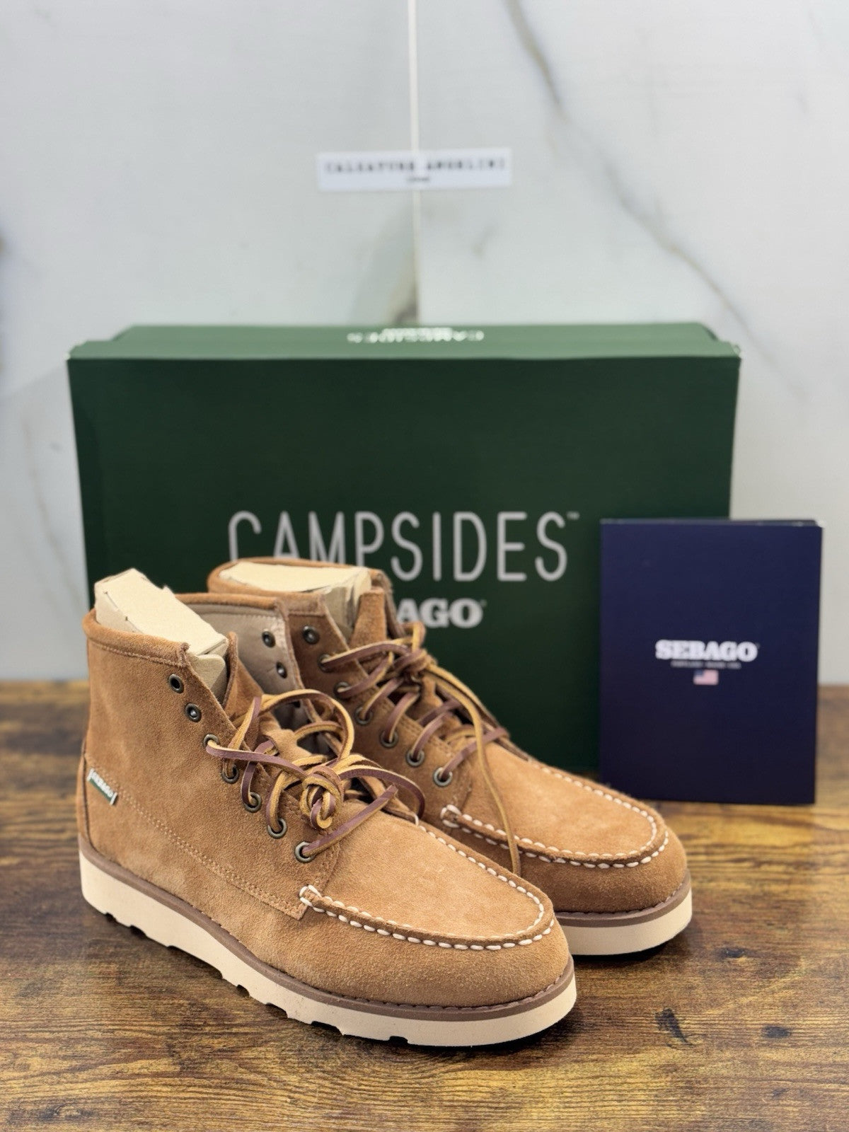 Sebago Tala Mid Suede Mocha Boot Uomo Icon Sebago Boot 41
