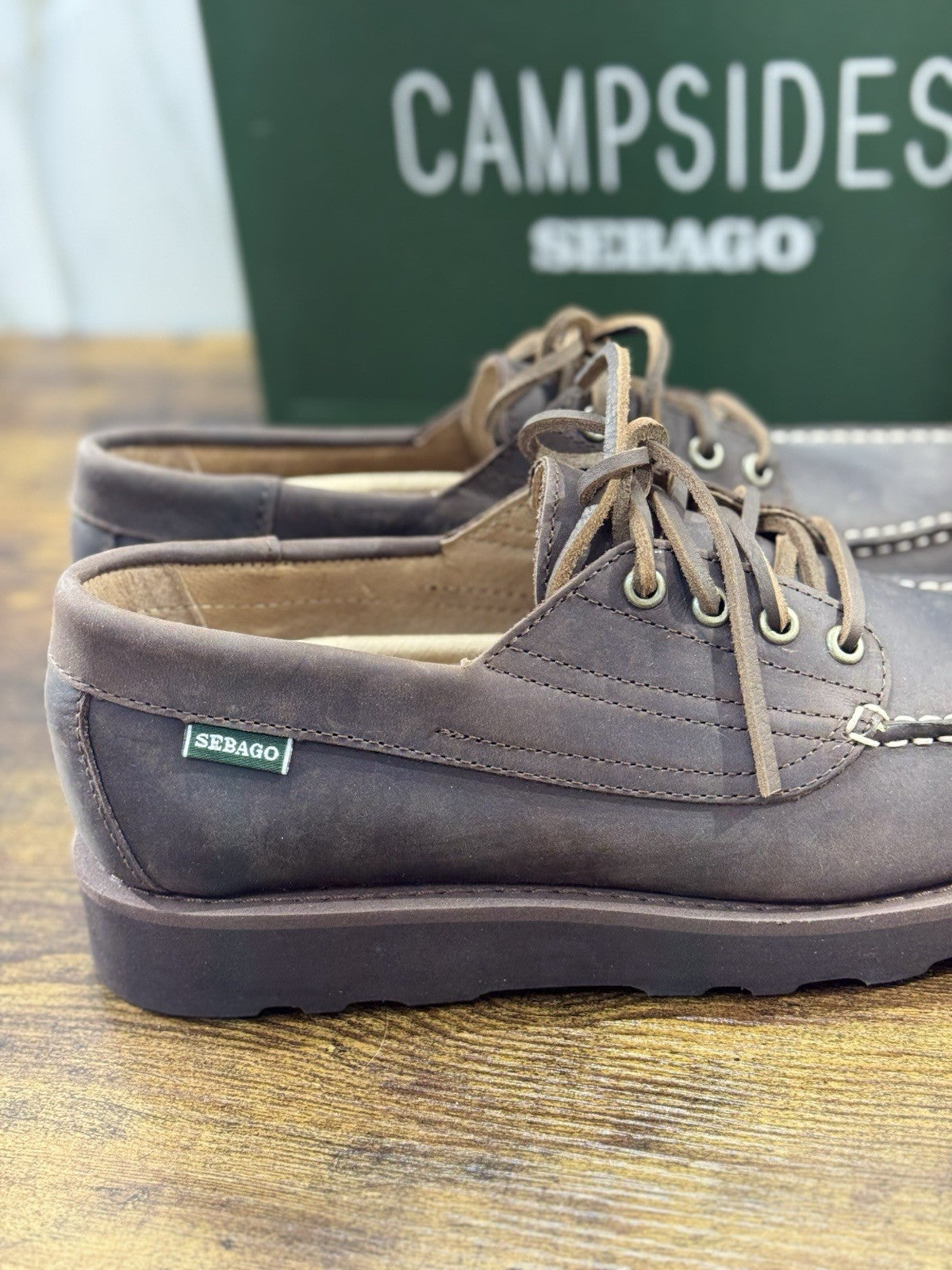 Sebago Askookfield Pelle Dark Brown  Scarpa Uomo Icon Sebago 41.5