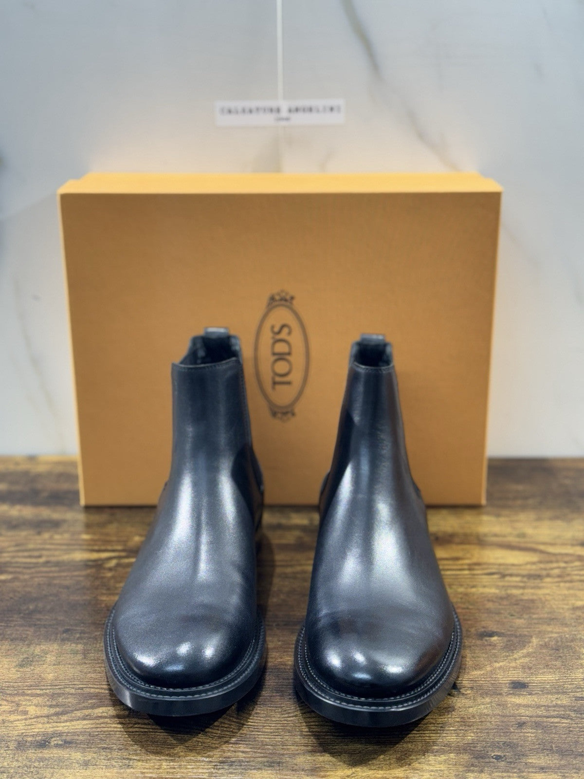 Tod’s Chelsea Boot  uomo Pelle Nera      luxury tod’s men boot 43.5